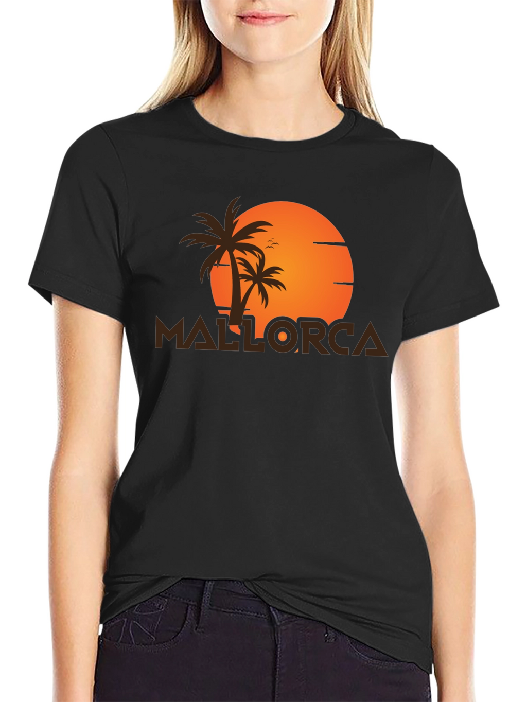 Mallorca Sunset Graphic T-Shirt - Tropical Vacation Tee