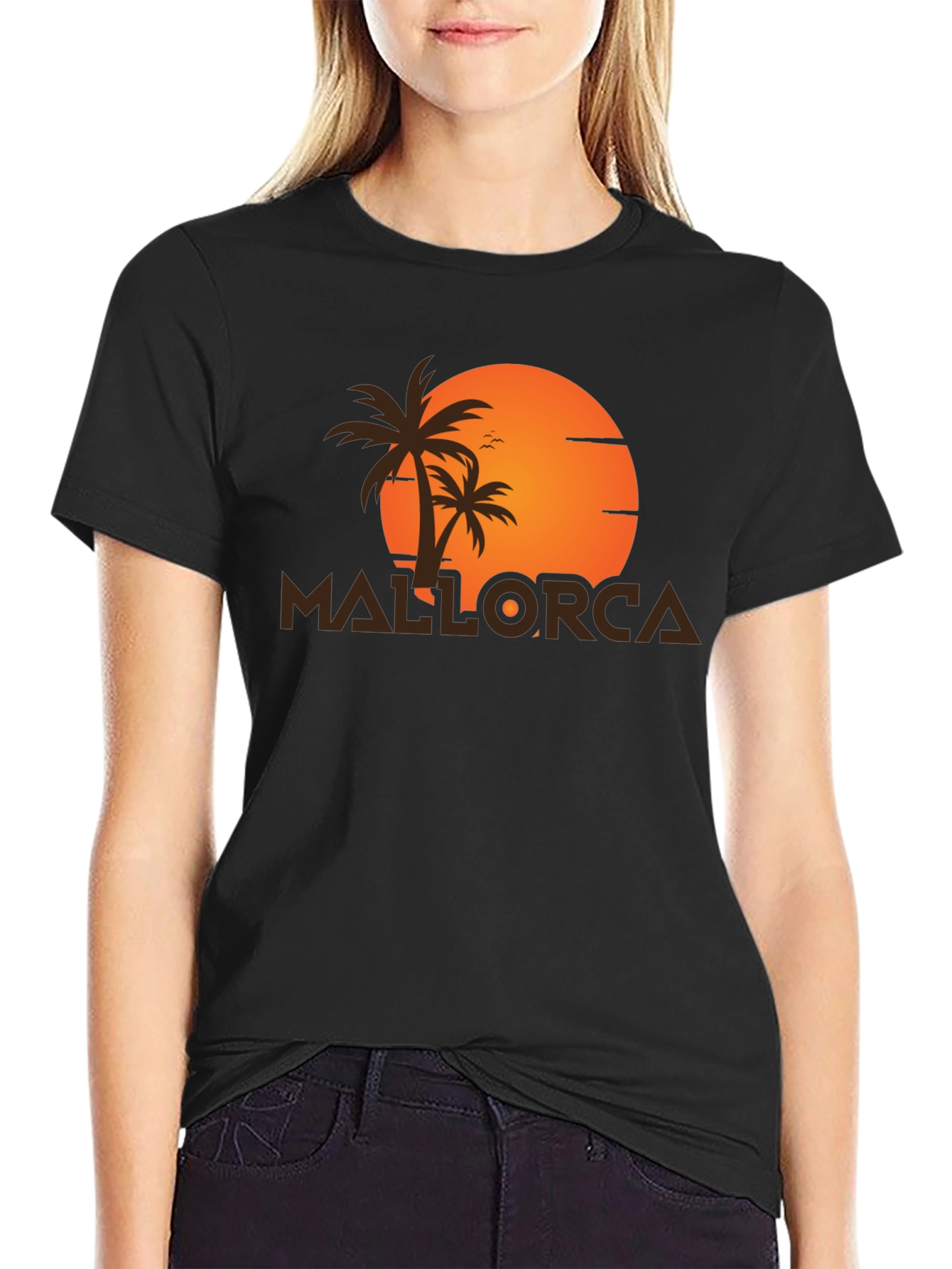 Mallorca Sunset Graphic T-Shirt - Tropical Vacation Tee