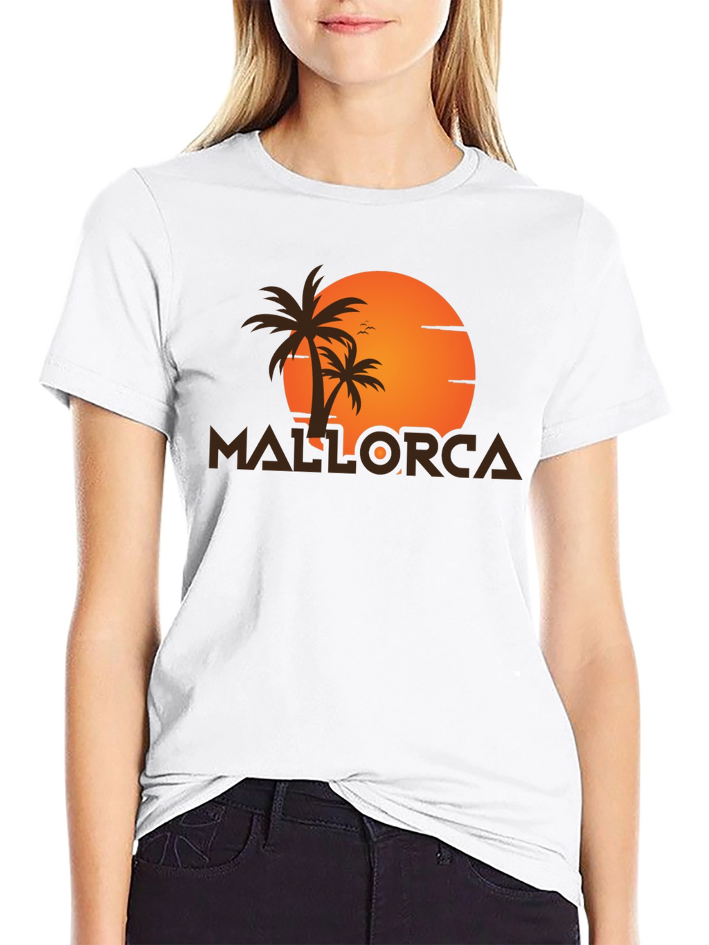 Mallorca Sunset Graphic T-Shirt - Tropical Vacation Tee