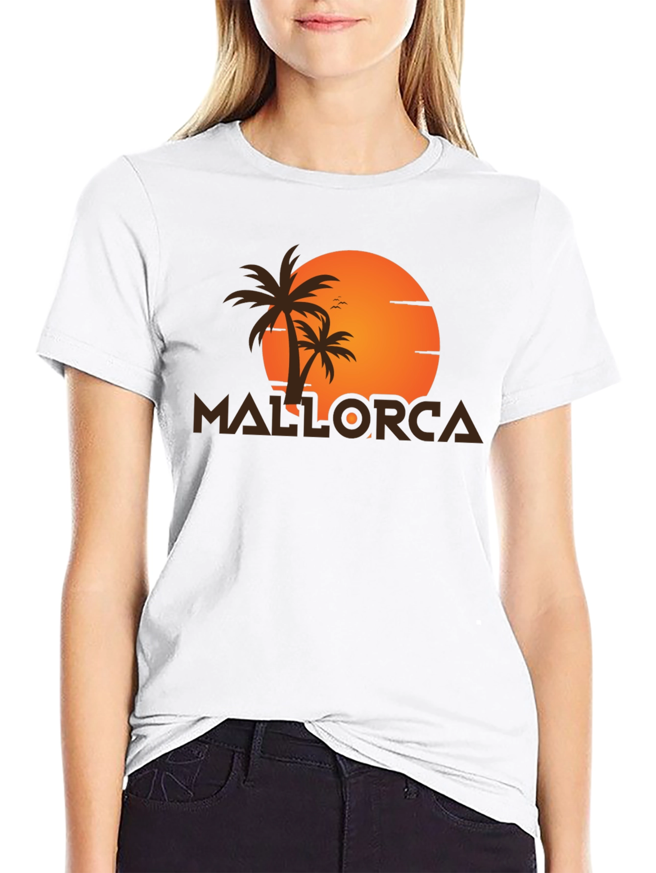 Mallorca Sunset Graphic T-Shirt - Tropical Vacation Tee