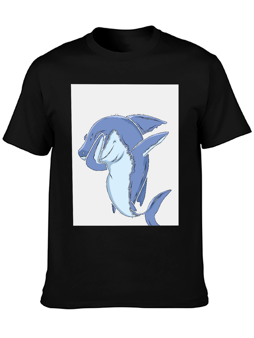 Dabbing Shark Black T-Shirt
