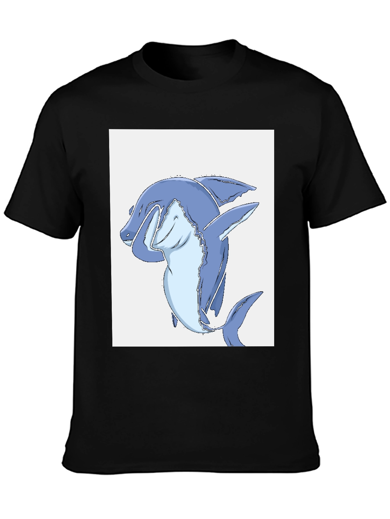 Dabbing Shark Black T-Shirt