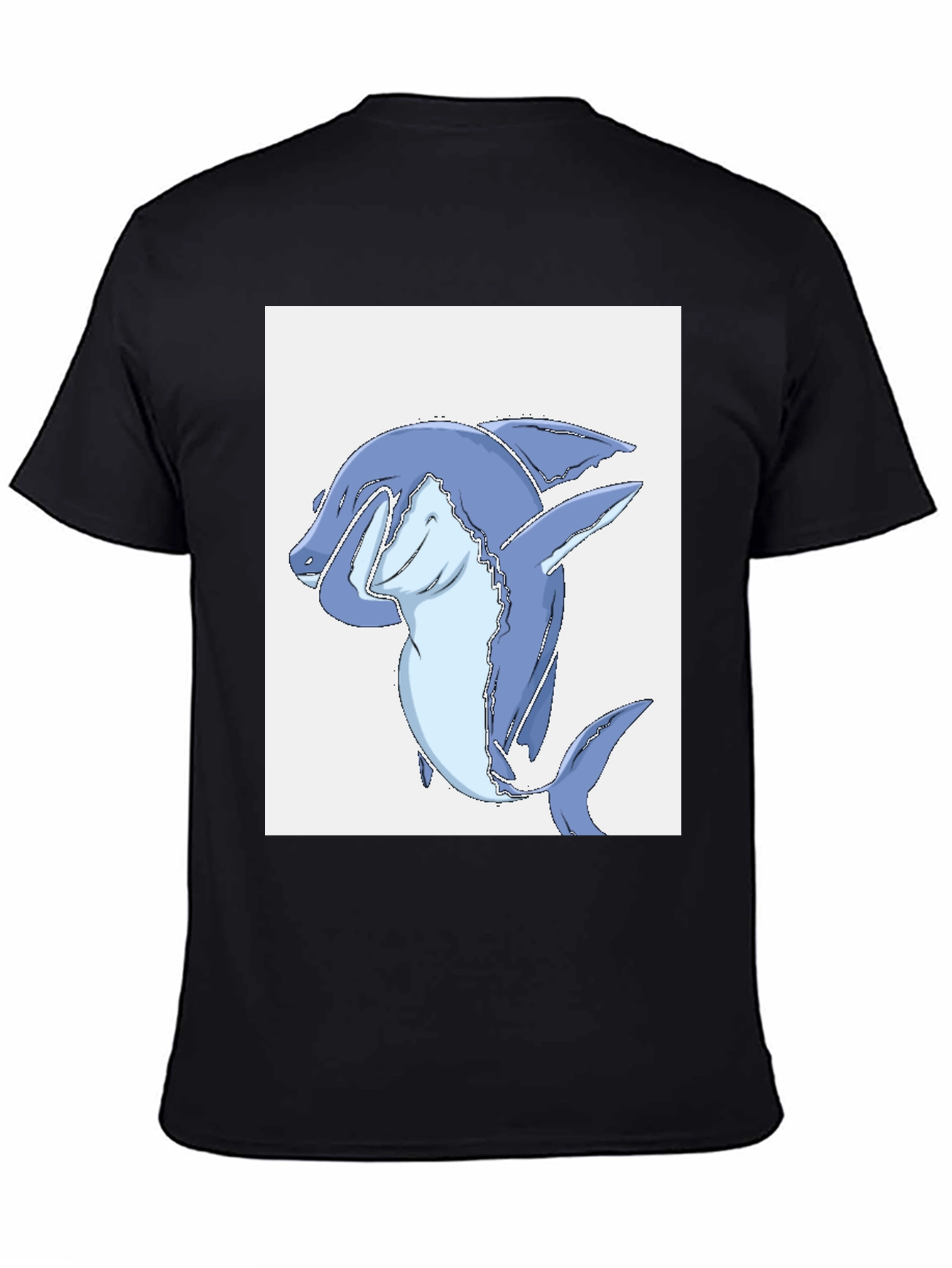Dabbing Shark Black T-Shirt