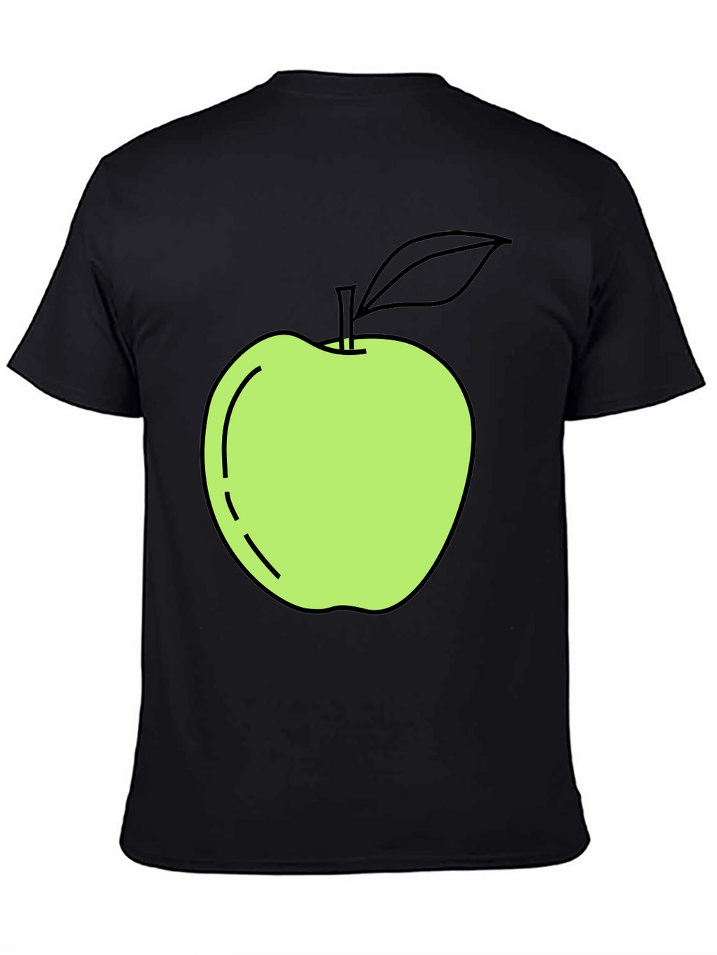 Apple Graphic Black T-Shirt - Casual Cool