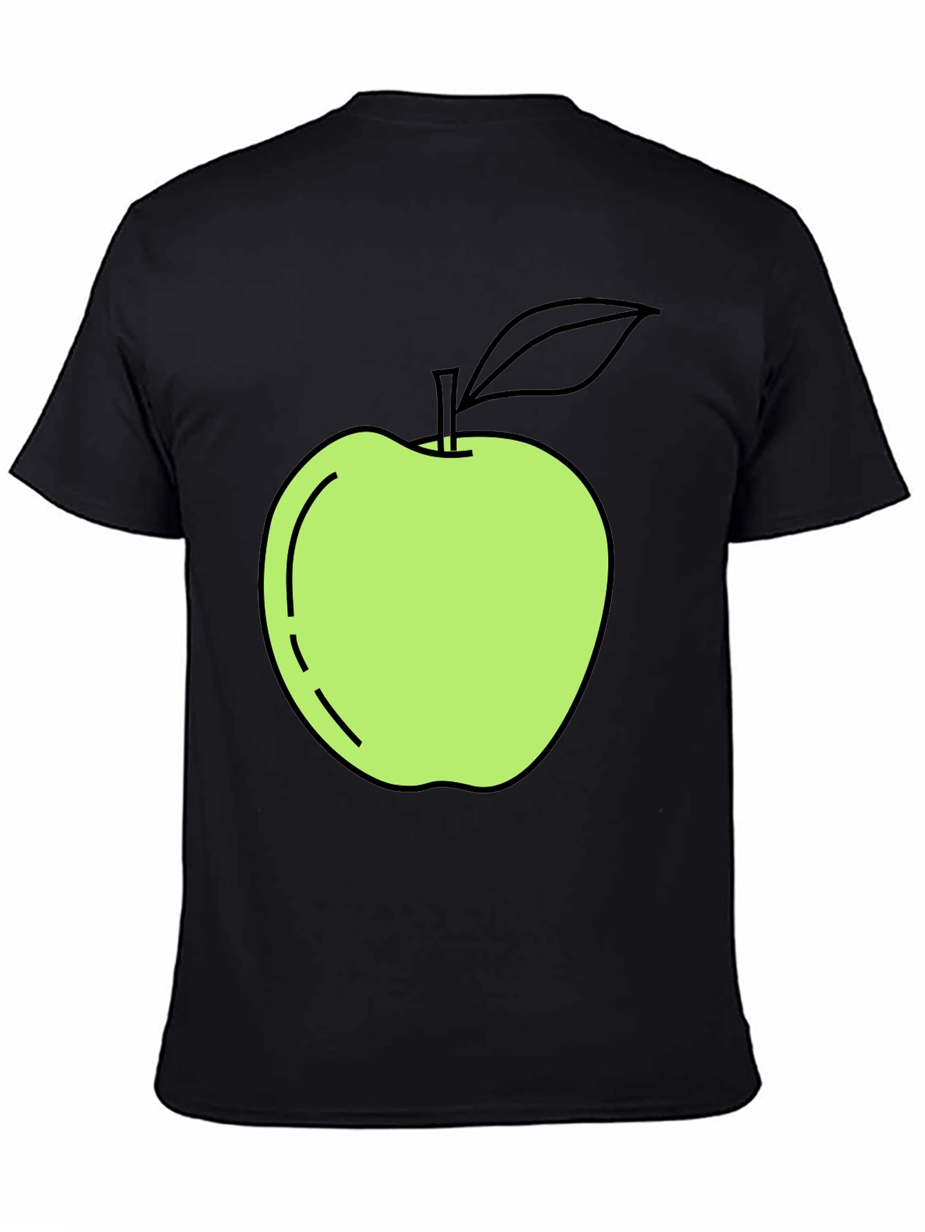 Apple Graphic Black T-Shirt - Casual Cool