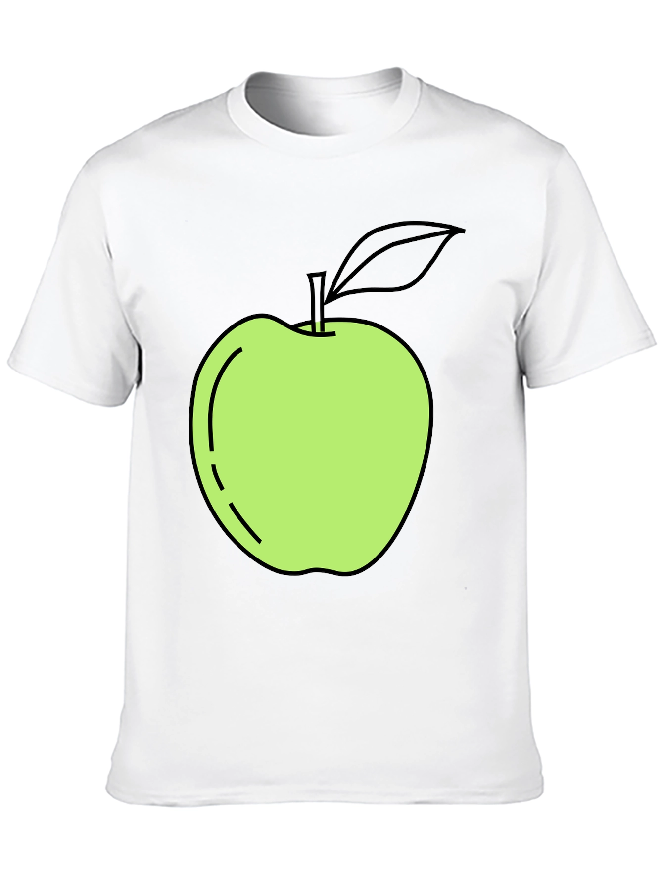 Apple Graphic Black T-Shirt - Casual Cool
