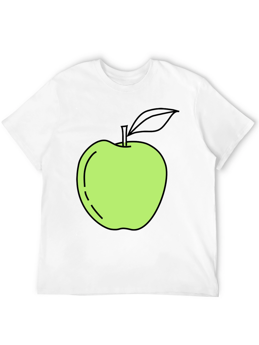 Apple Graphic Black T-Shirt - Casual Cool