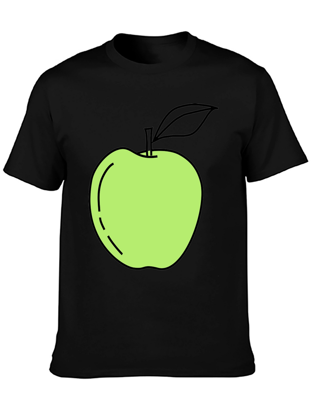 Apple Graphic Black T-Shirt - Casual Cool