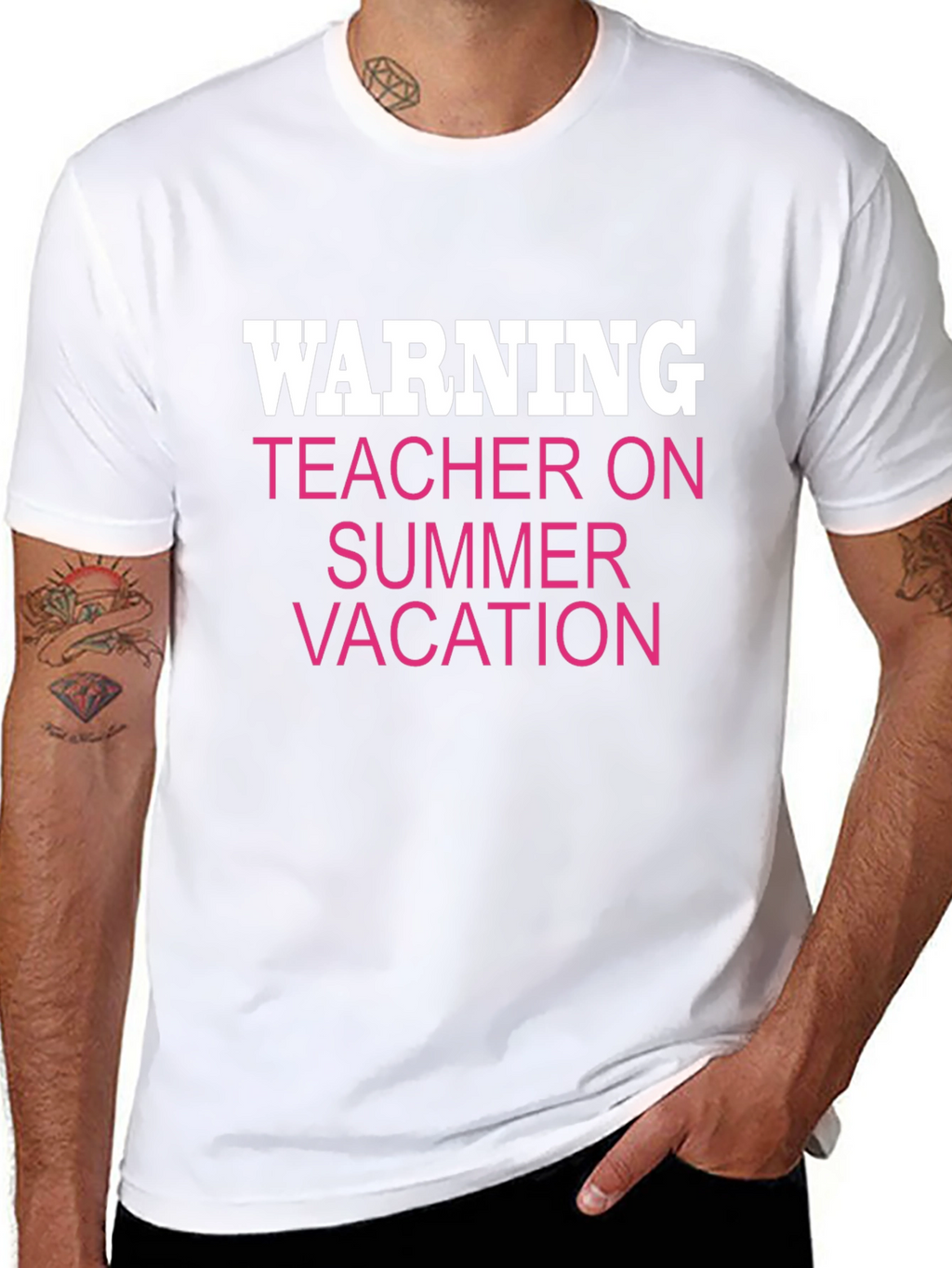 Warning Teacher on Summer Vacation Tee