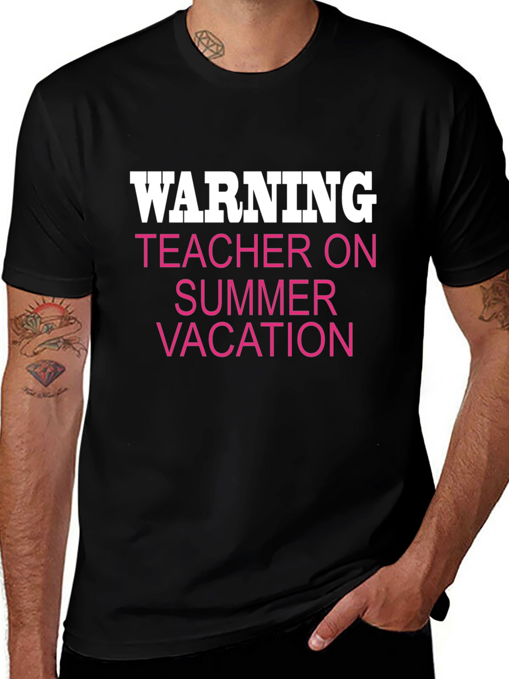 Warning Teacher on Summer Vacation Tee