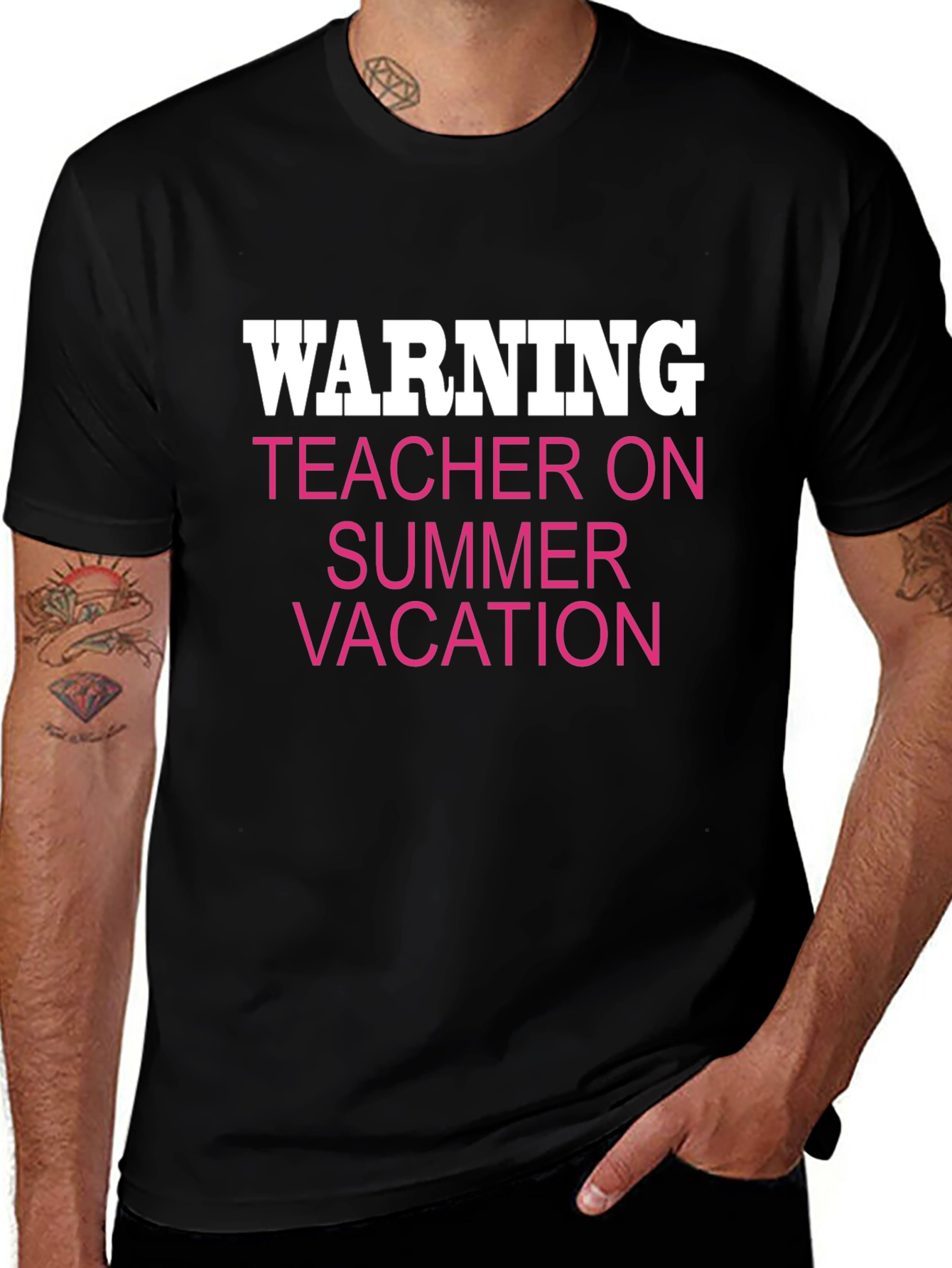 Warning Teacher on Summer Vacation Tee