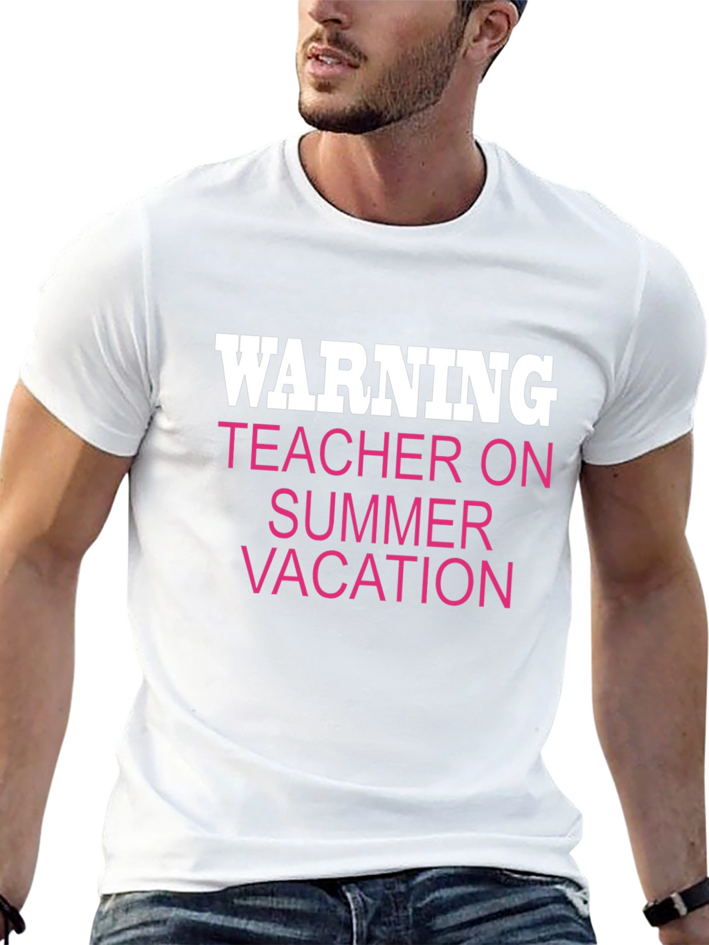 Warning Teacher on Summer Vacation Tee