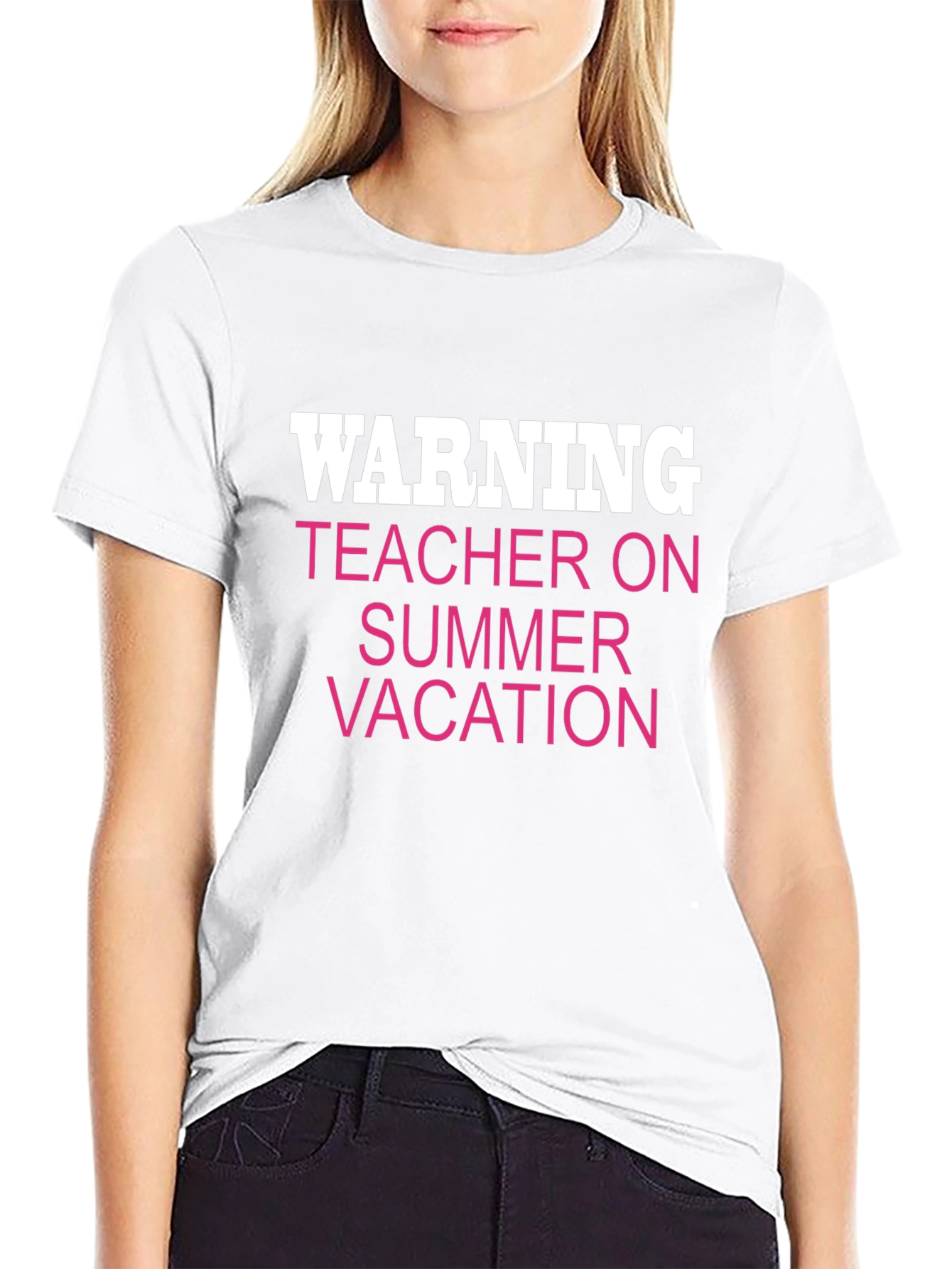 Warning Teacher on Summer Vacation Tee
