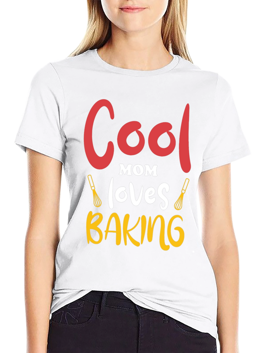 Cool Mom Baking Graphic T-Shirt
