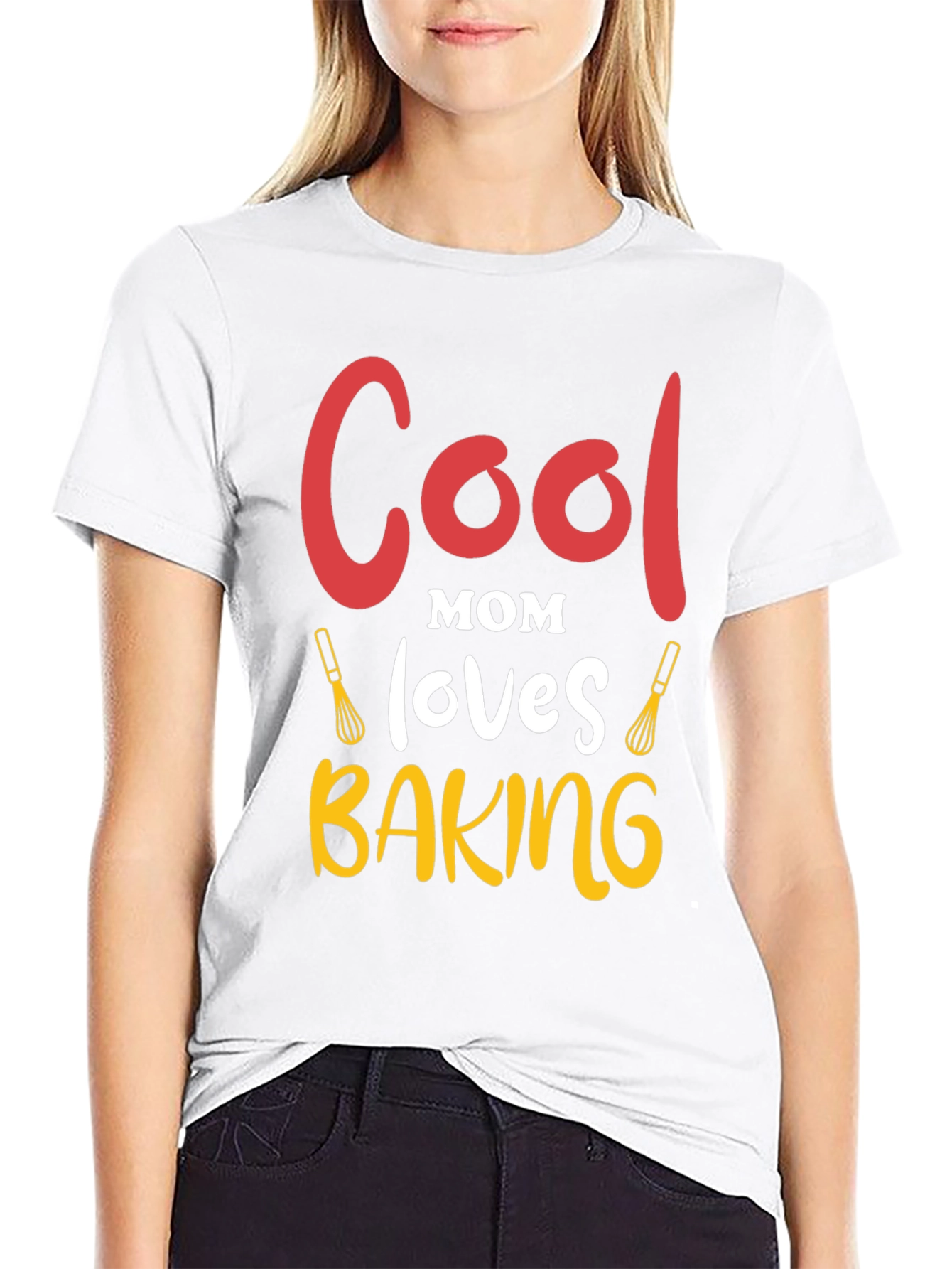 Cool Mom Baking Graphic T-Shirt