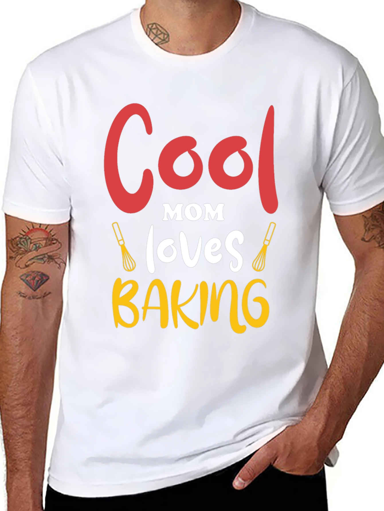 Cool Mom Baking Graphic T-Shirt