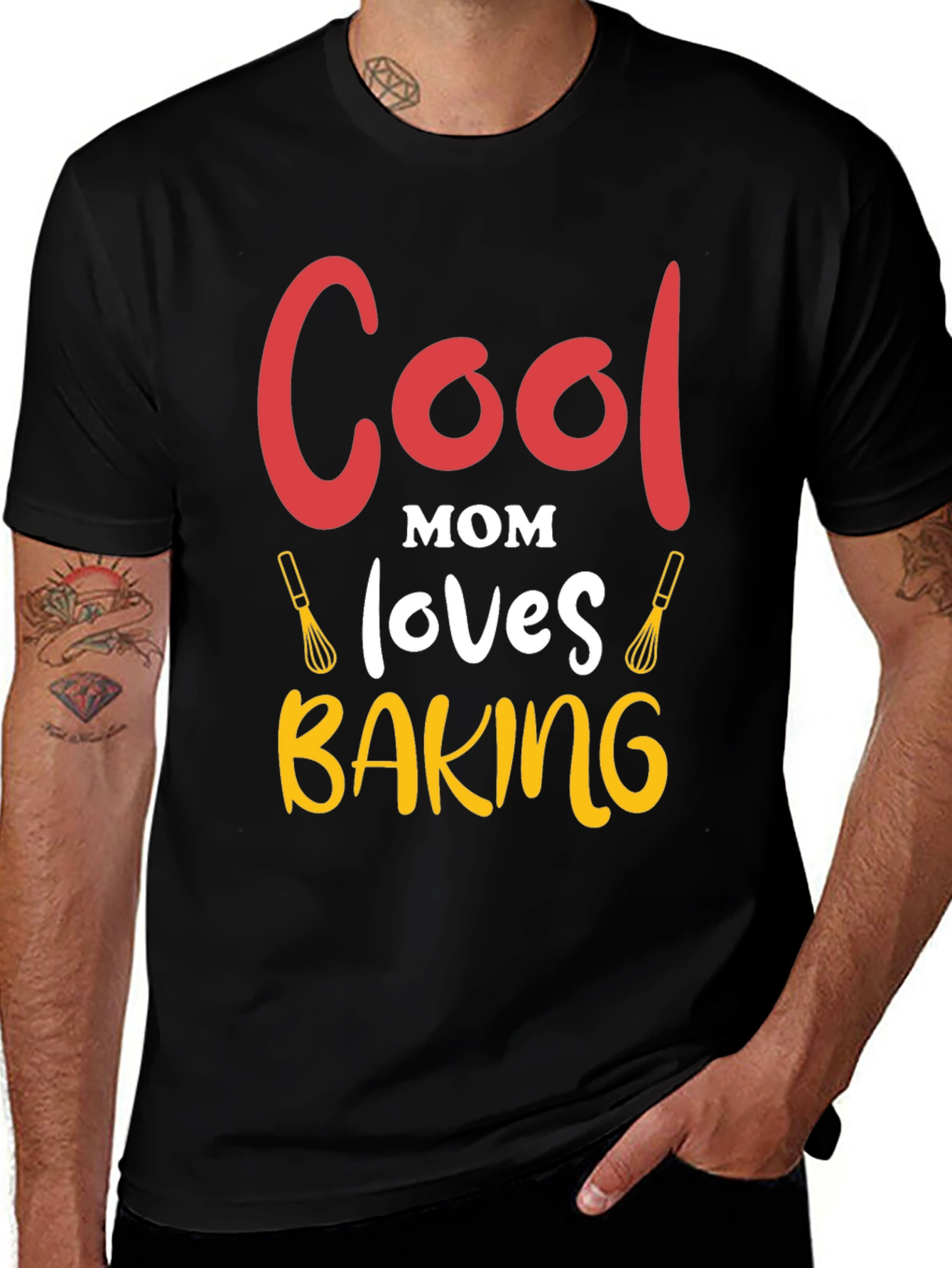 Cool Mom Baking Graphic T-Shirt