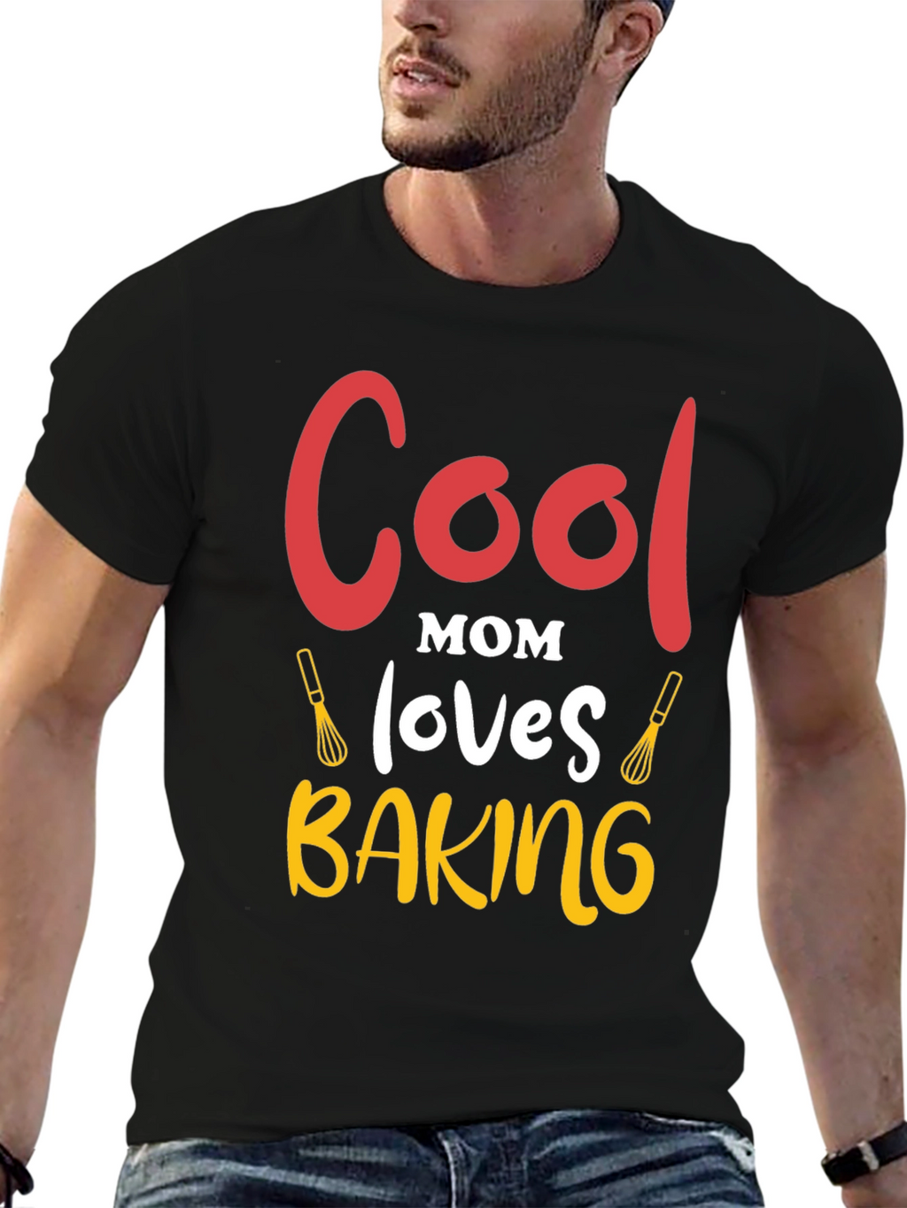 Cool Mom Baking Graphic T-Shirt