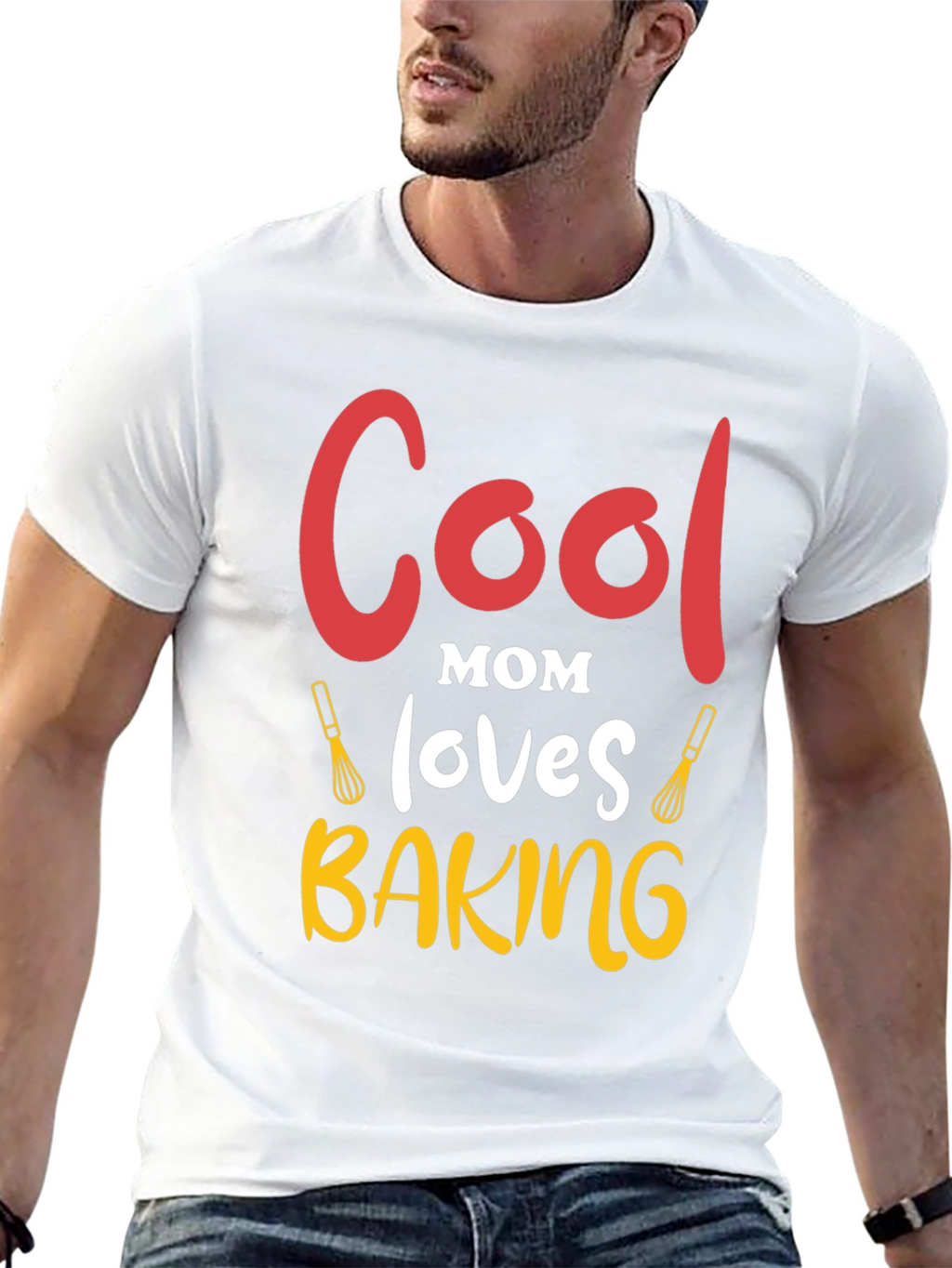Cool Mom Baking Graphic T-Shirt