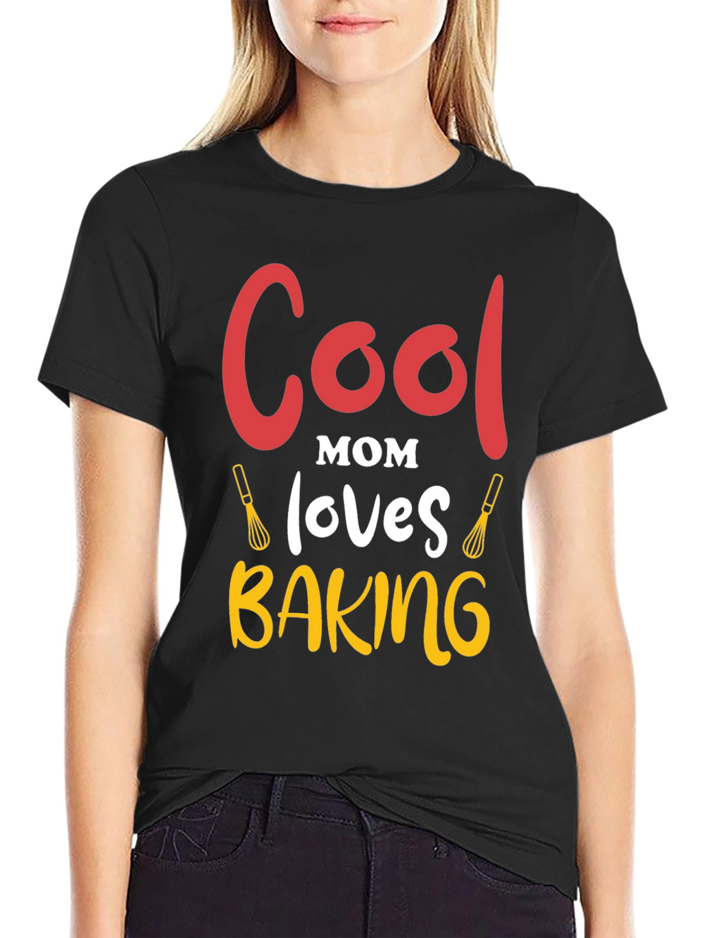 Cool Mom Baking Graphic T-Shirt