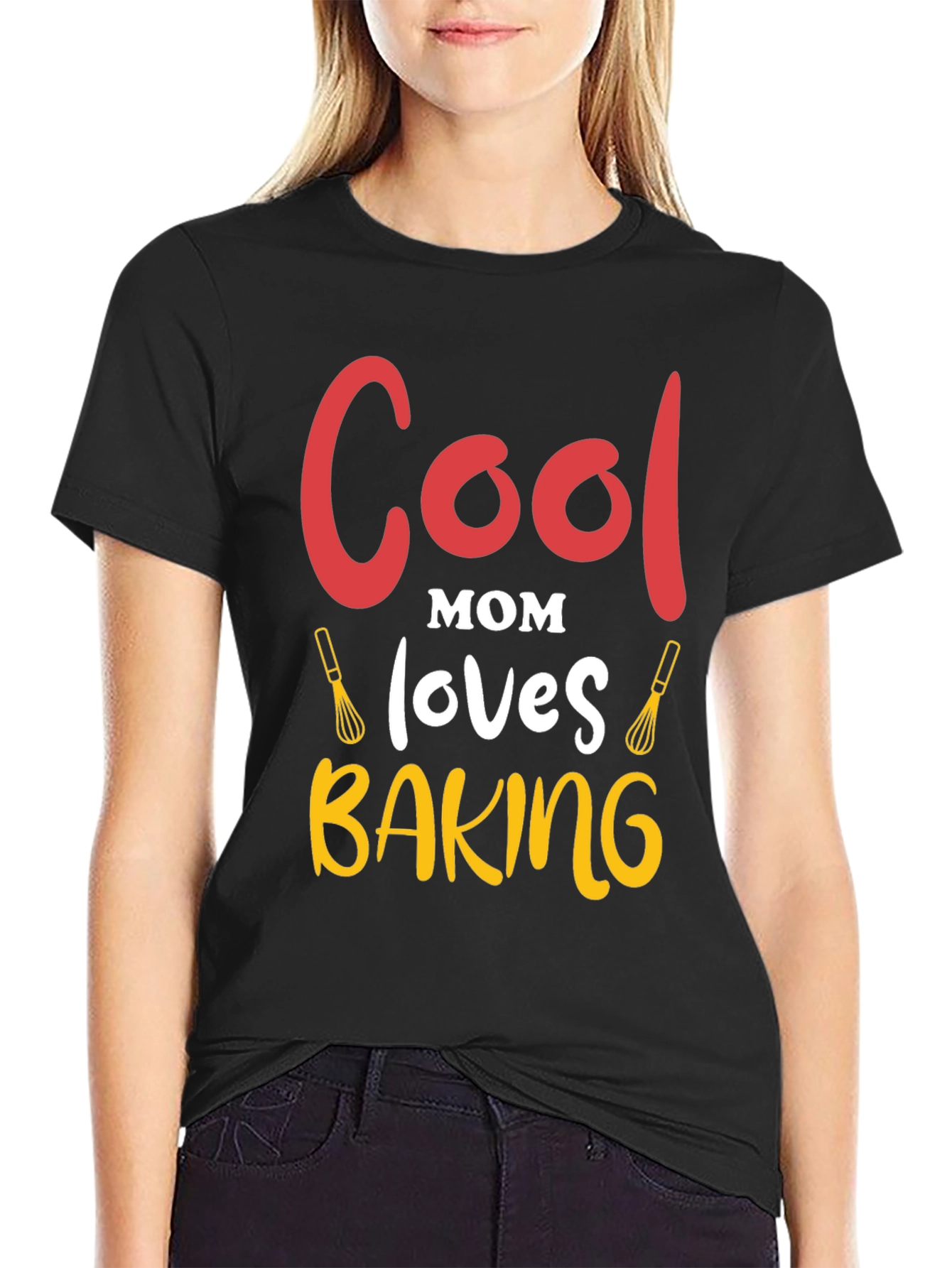 Cool Mom Baking Graphic T-Shirt