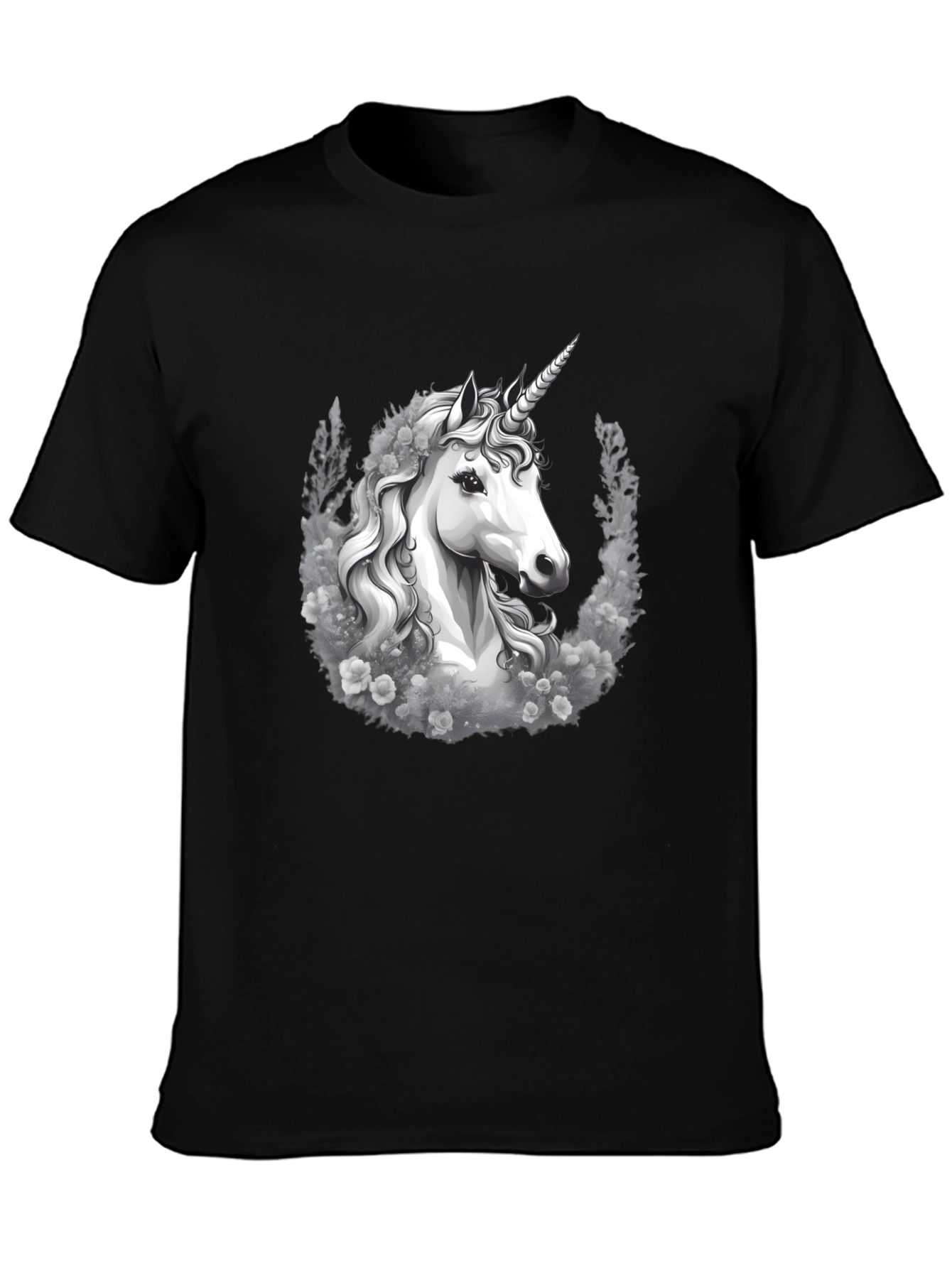 Unicorn Graphic Tee - Black T-Shirt