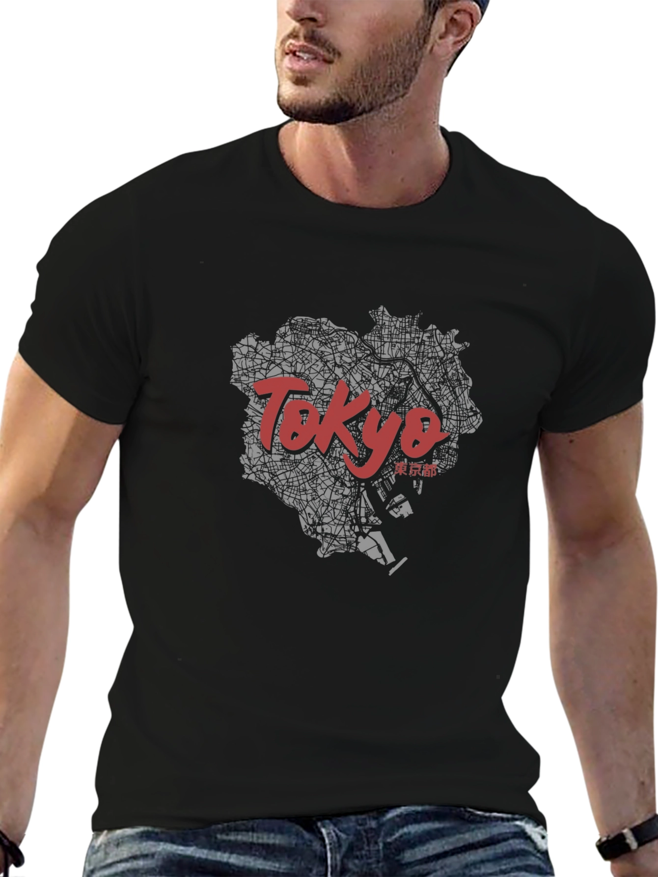 Tokyo Map Graphic Tee - Stylish Travel T-Shirt
