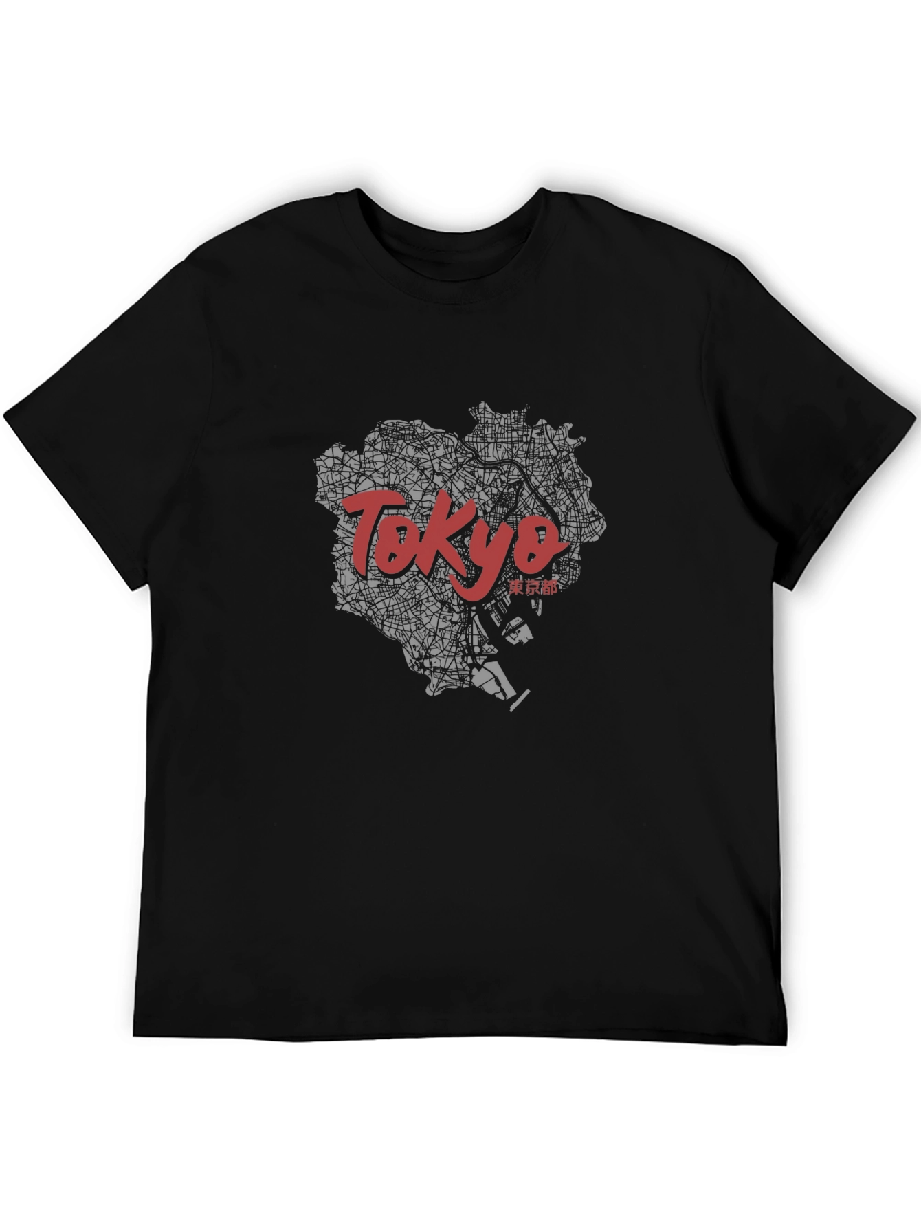 Tokyo Map Graphic Tee - Stylish Travel T-Shirt