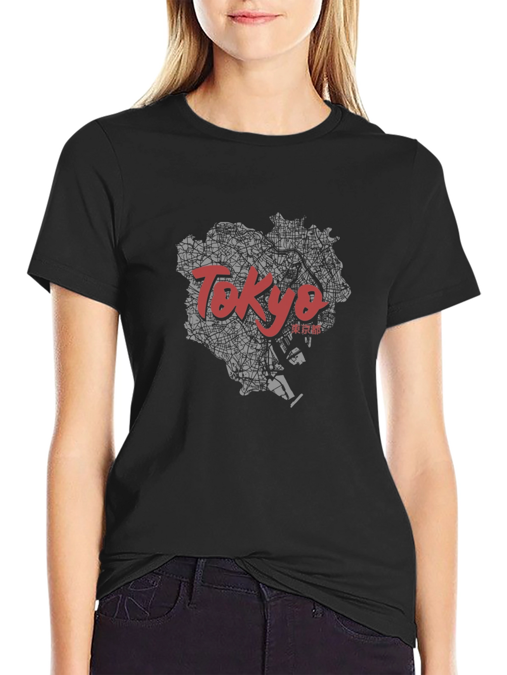 Tokyo Map Graphic Tee - Stylish Travel T-Shirt