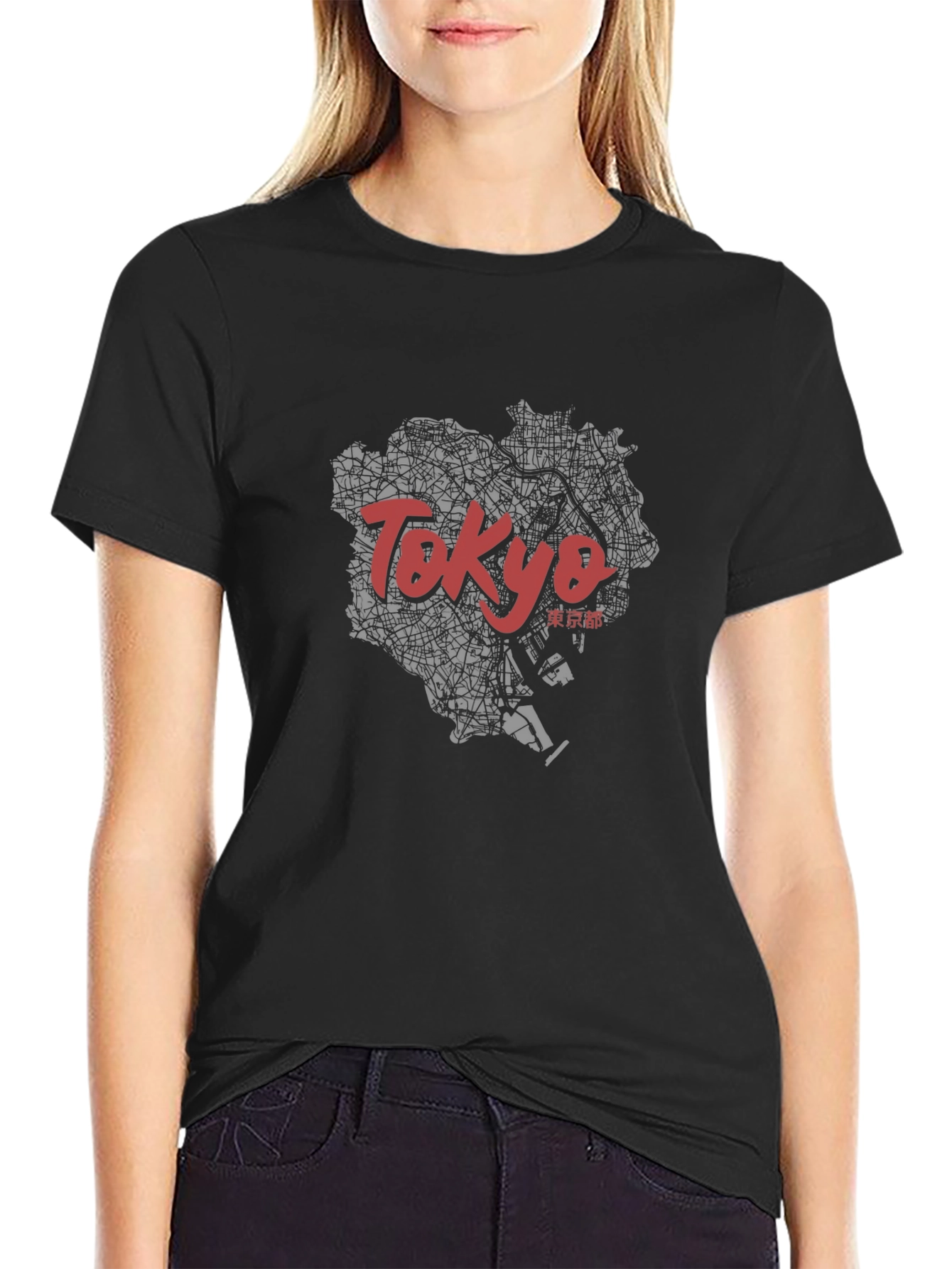Tokyo Map Graphic Tee - Stylish Travel T-Shirt