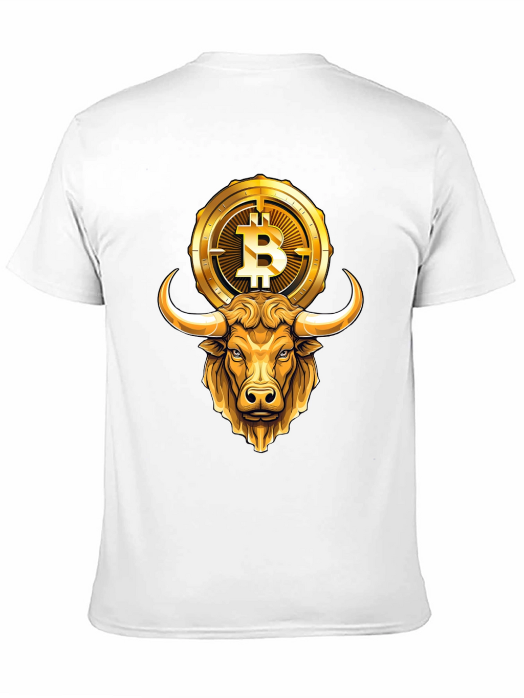 Bull & Bitcoin Graphic Tee - Crypto T-Shirt