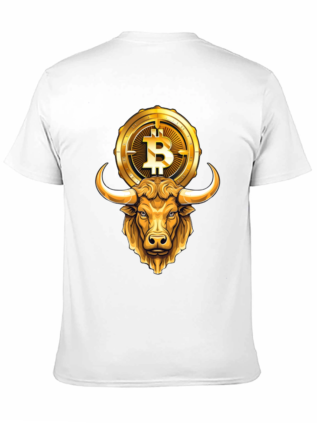 Bull & Bitcoin Graphic Tee - Crypto T-Shirt