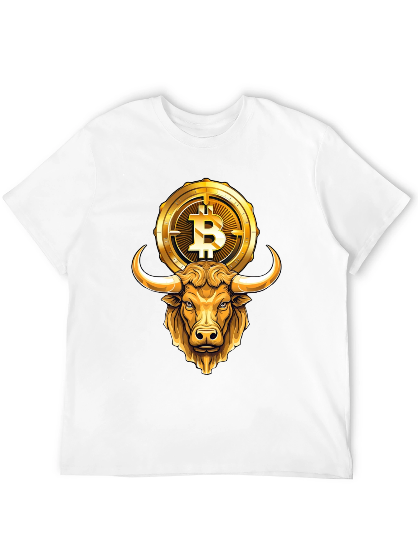 Bull & Bitcoin Graphic Tee - Crypto T-Shirt