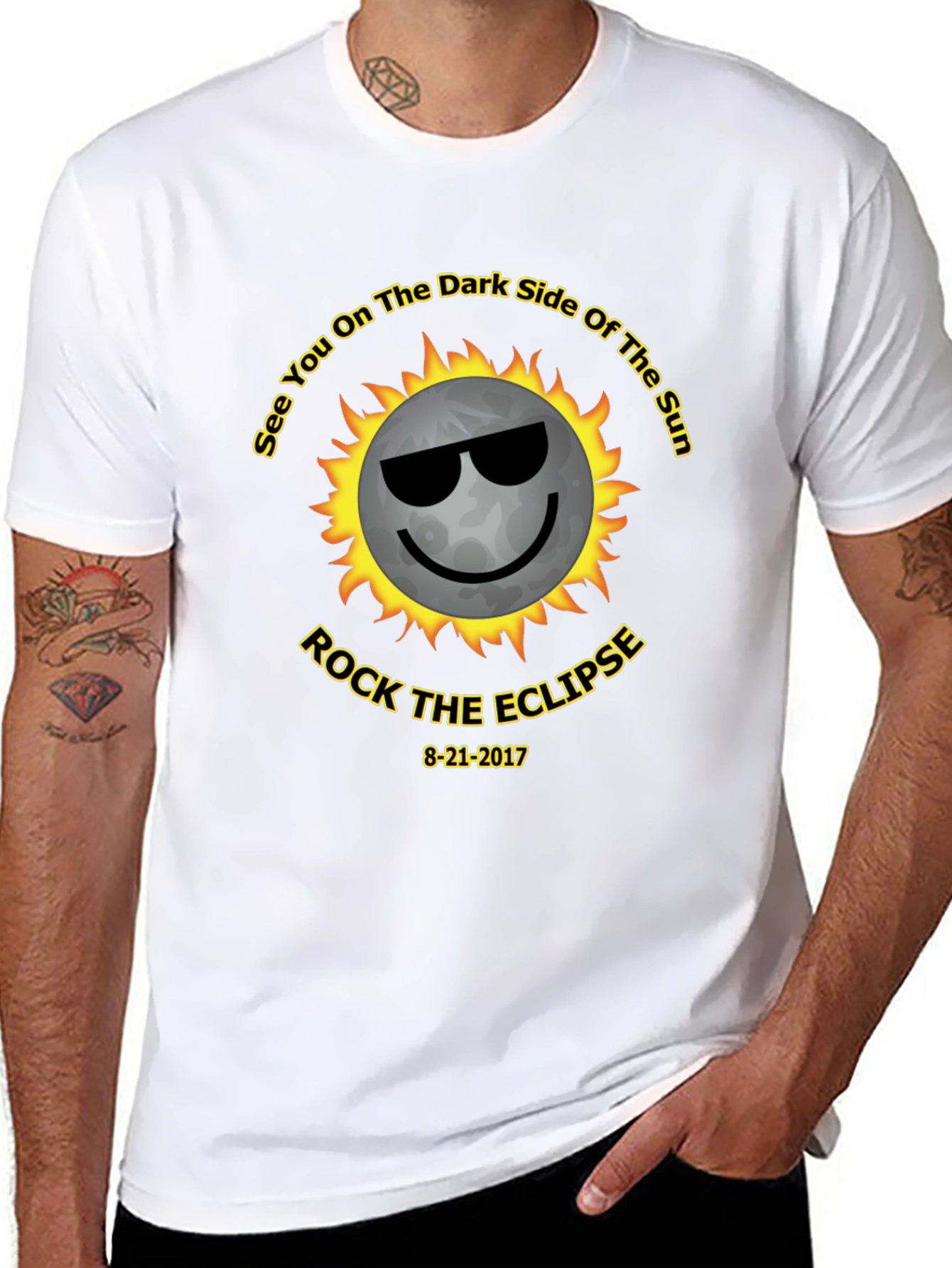 Eclipse T-Shirt - Dark Side of the Sun - Rock The Eclipse 2017