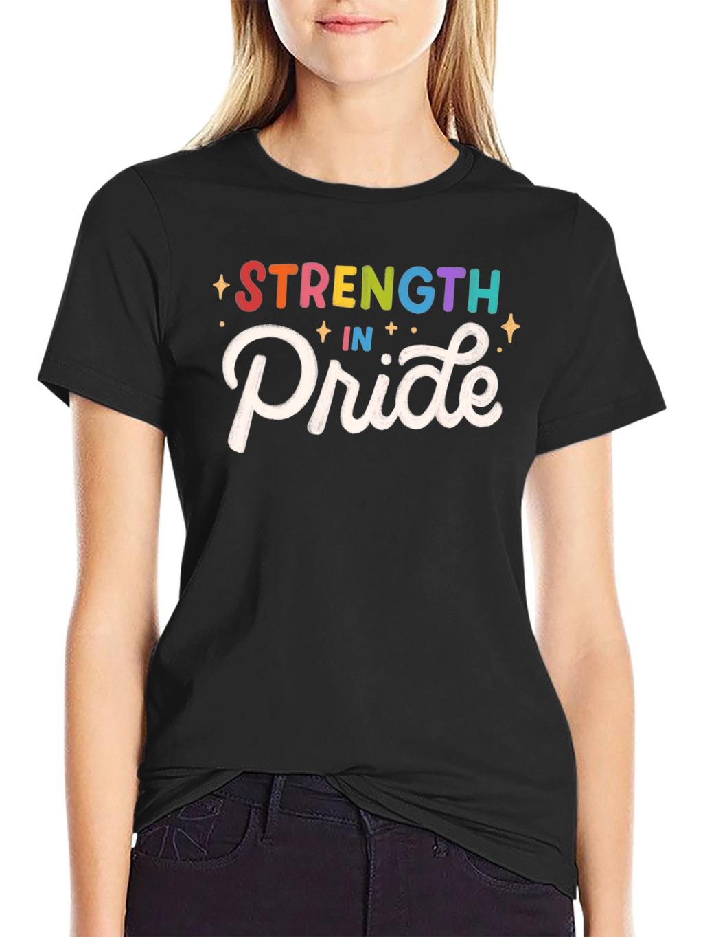 Strength in Pride Graphic Tee - Black