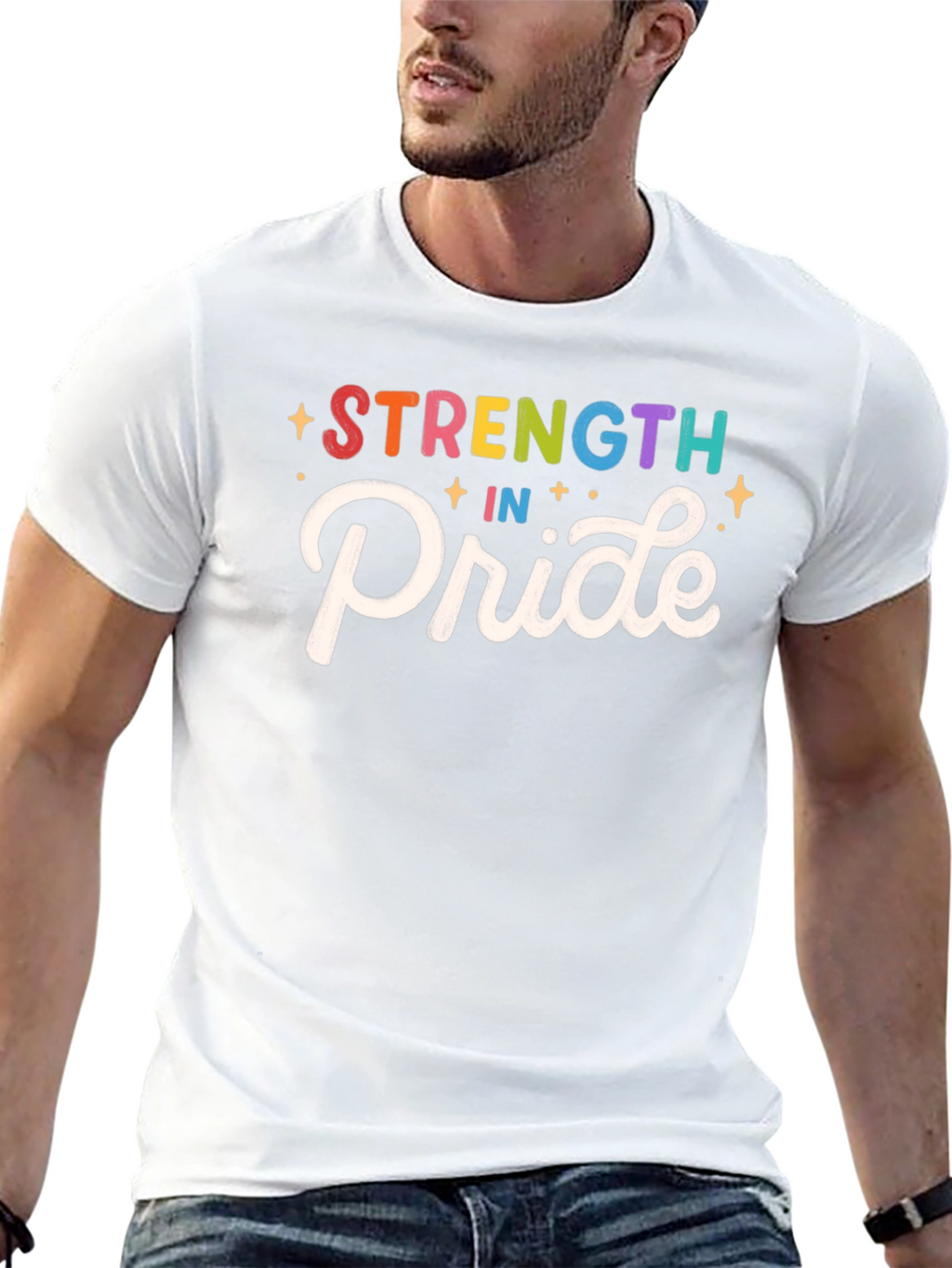 Strength in Pride Graphic Tee - Black