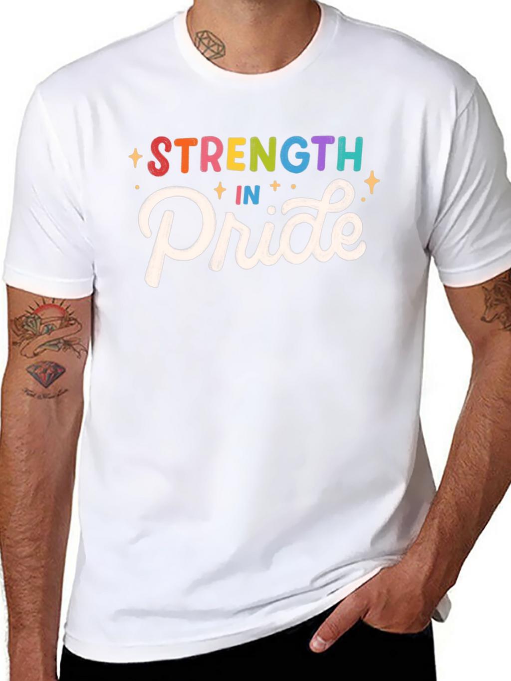 Strength in Pride Graphic Tee - Black