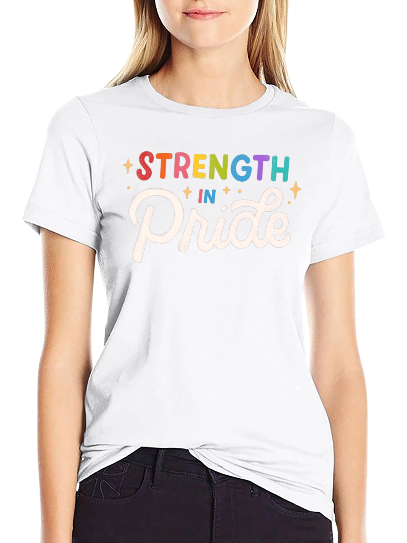 Strength in Pride Graphic Tee - Black