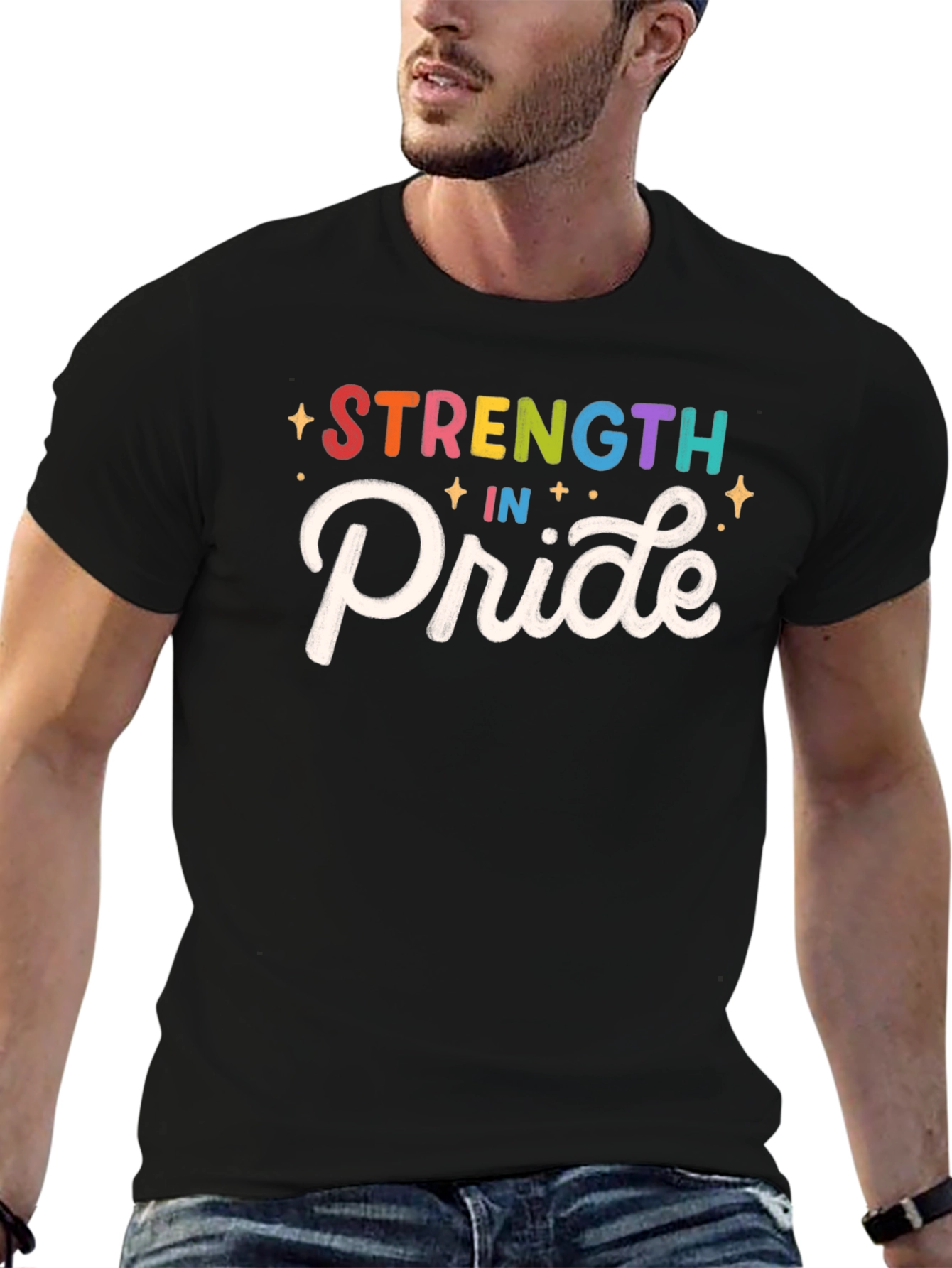 Strength in Pride Graphic Tee - Black