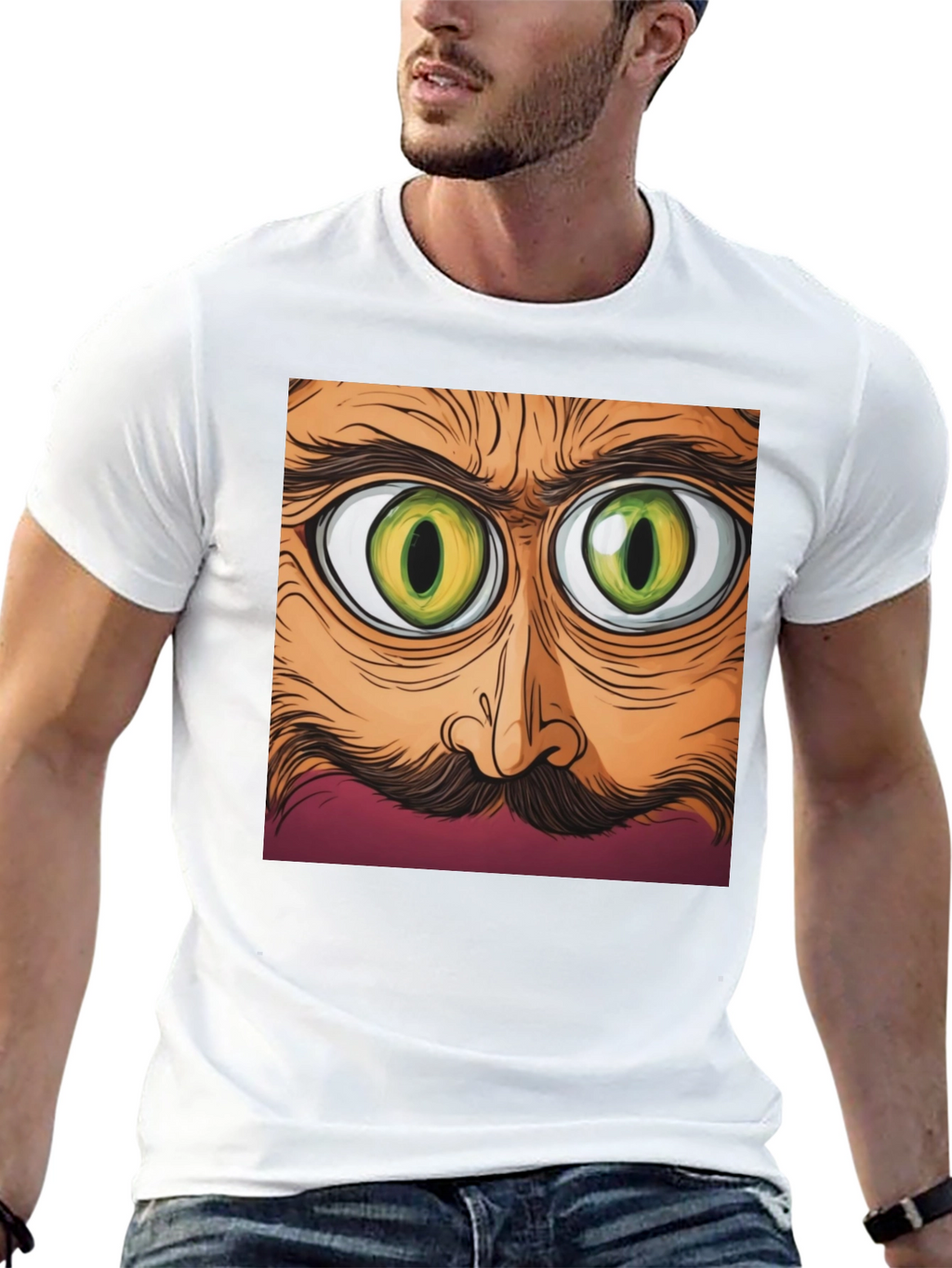 Eyes Graphic Black T-Shirt