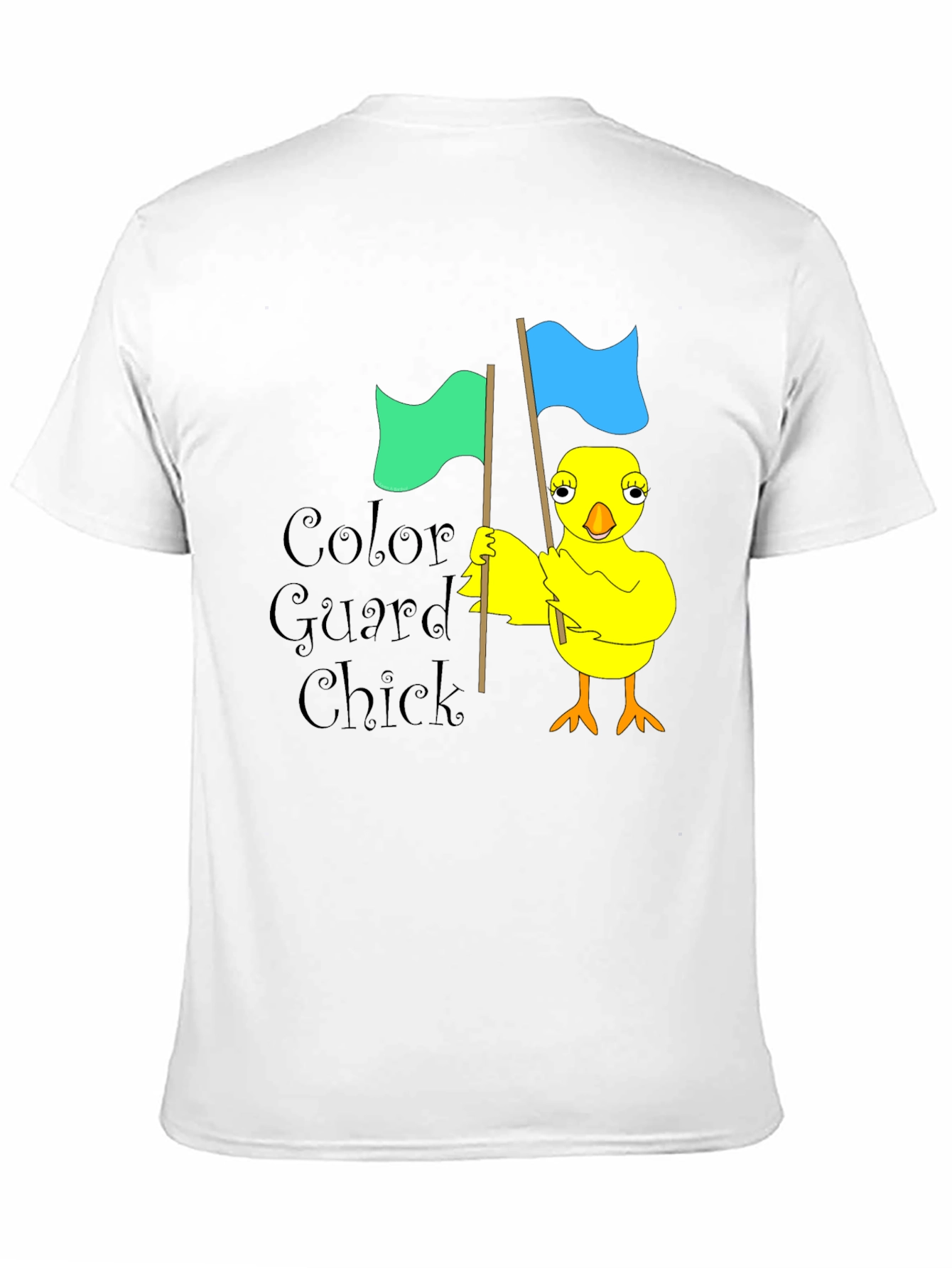 Color Guard Chick Black T-Shirt