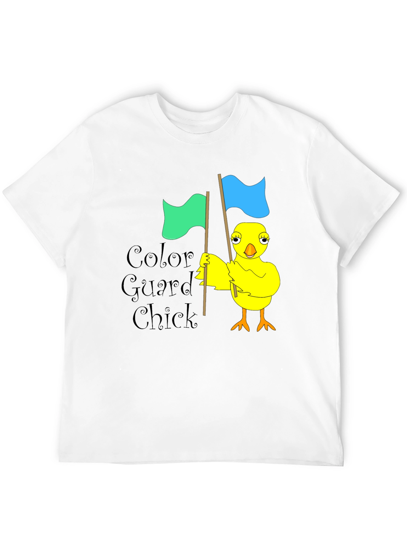 Color Guard Chick Black T-Shirt