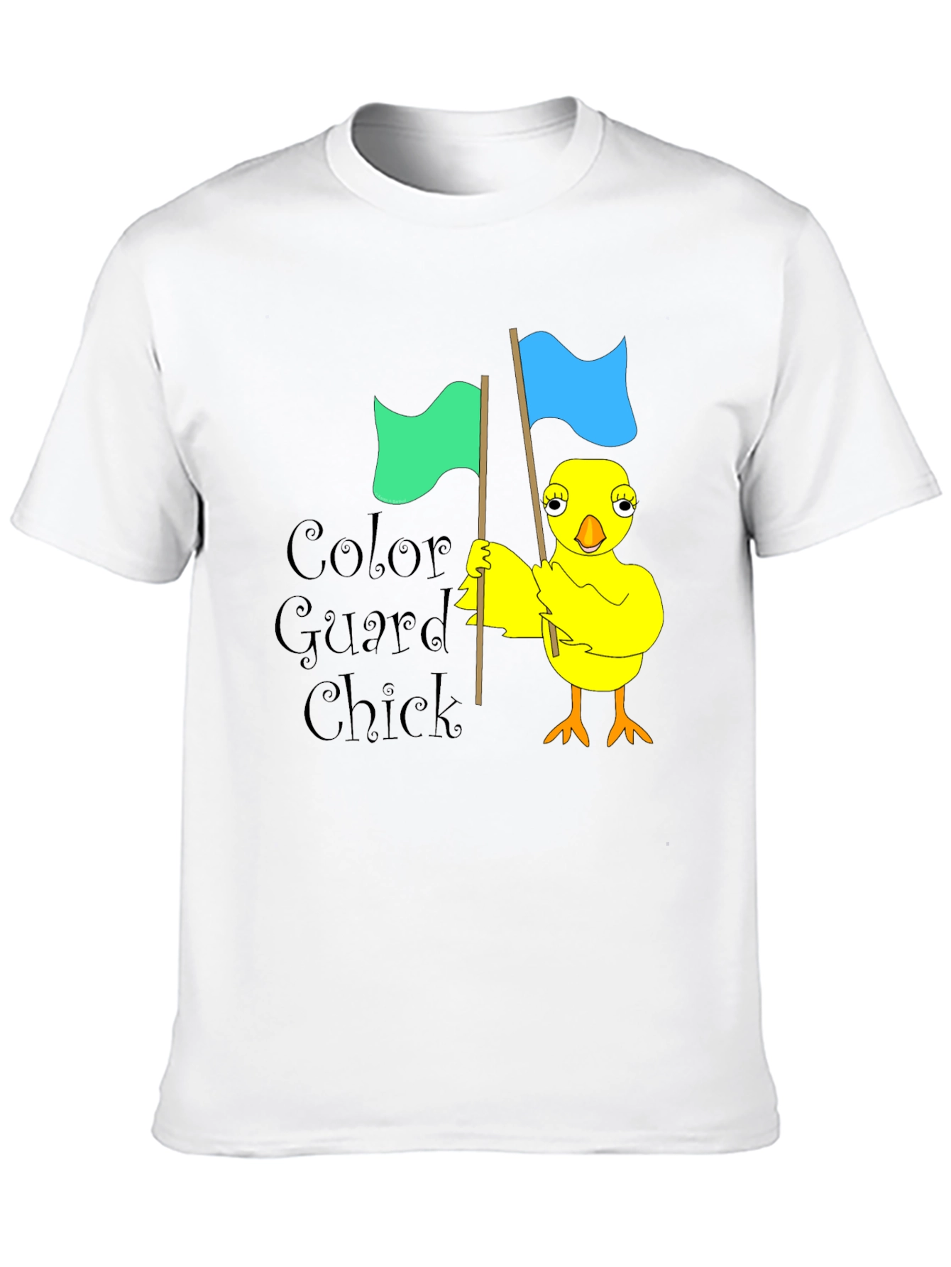 Color Guard Chick Black T-Shirt