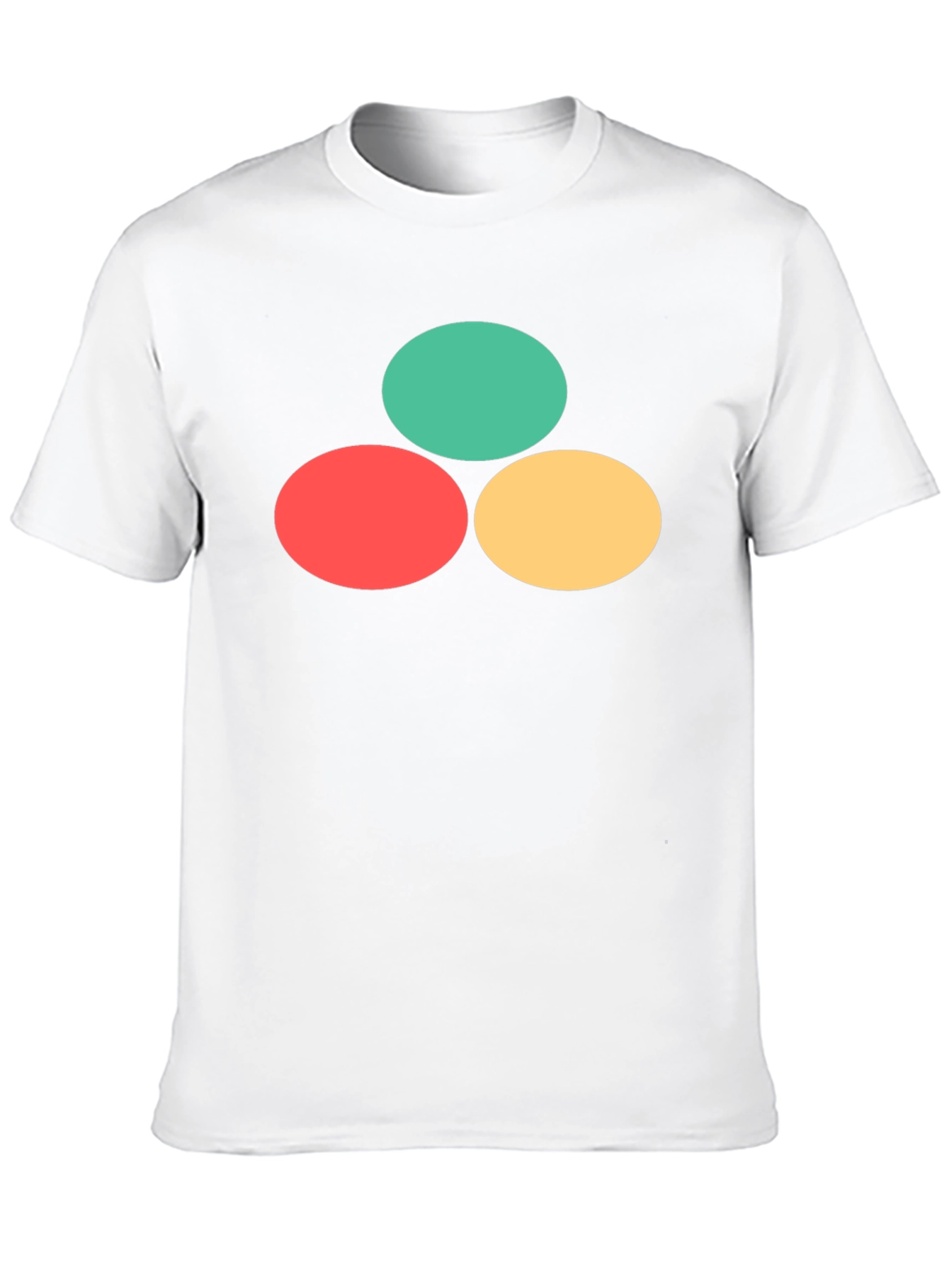 Color Circle Graphic Black T-Shirt