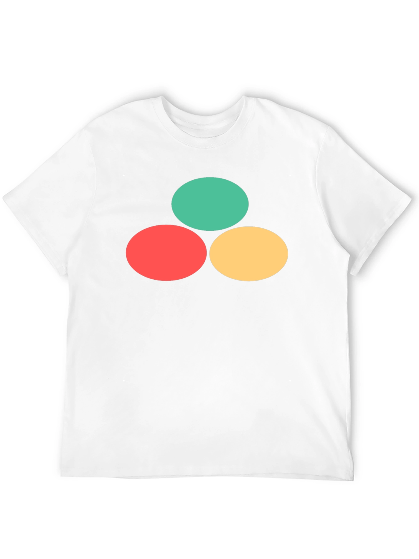 Color Circle Graphic Black T-Shirt