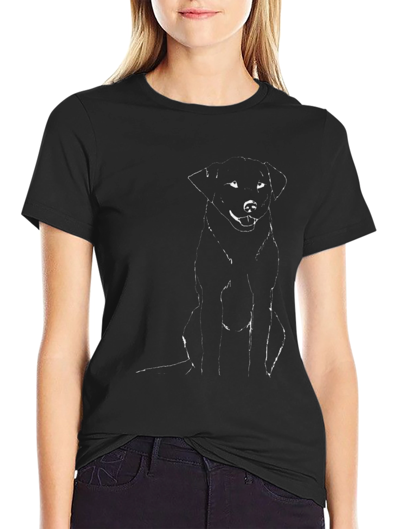 Black Dog Graphic T-Shirt