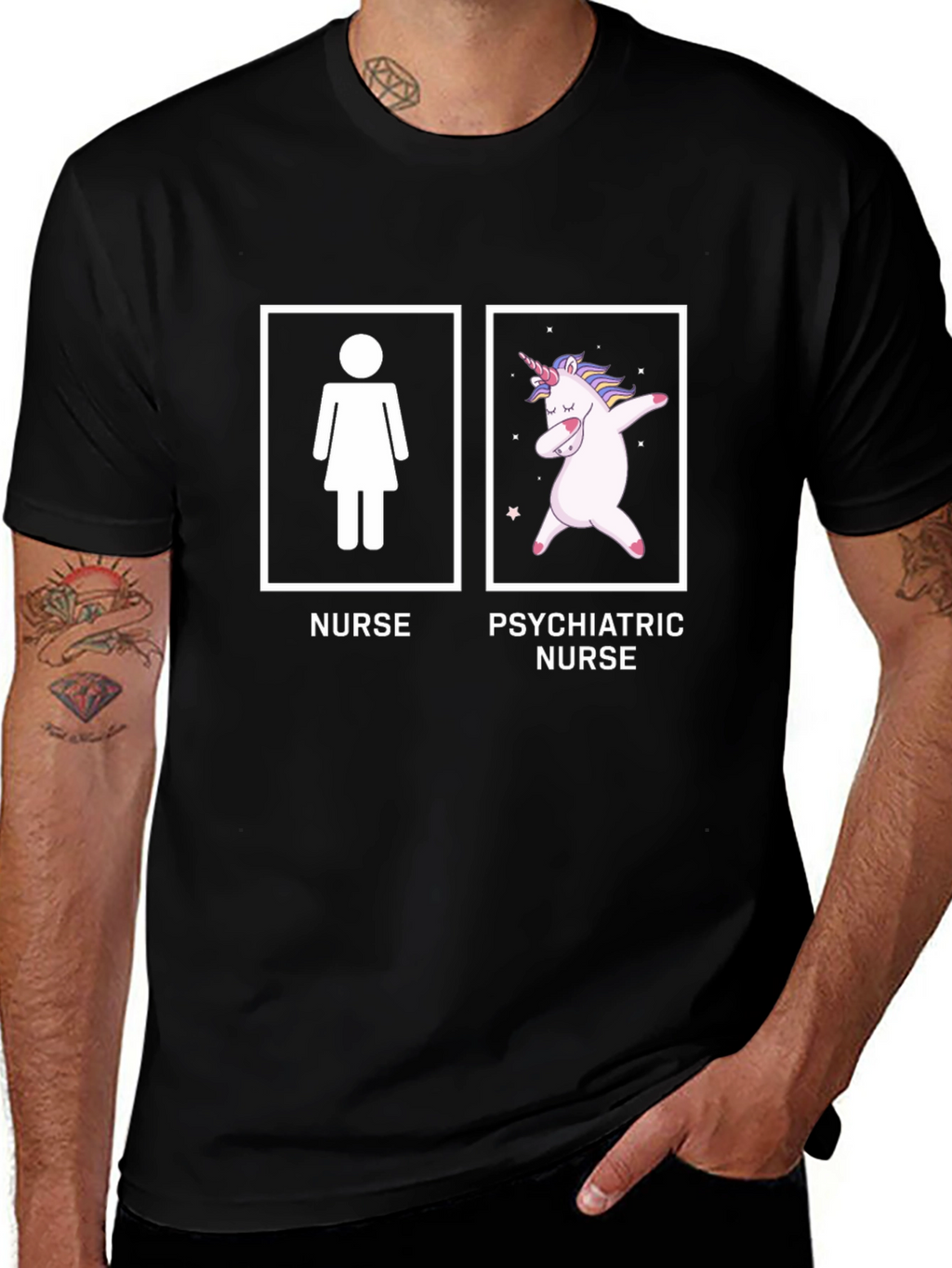 Funny Nurse vs Psychiatric Nurse T-Shirt