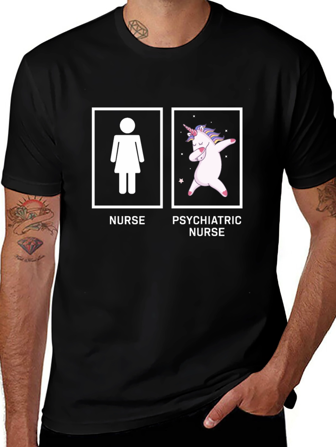 Funny Nurse vs Psychiatric Nurse T-Shirt