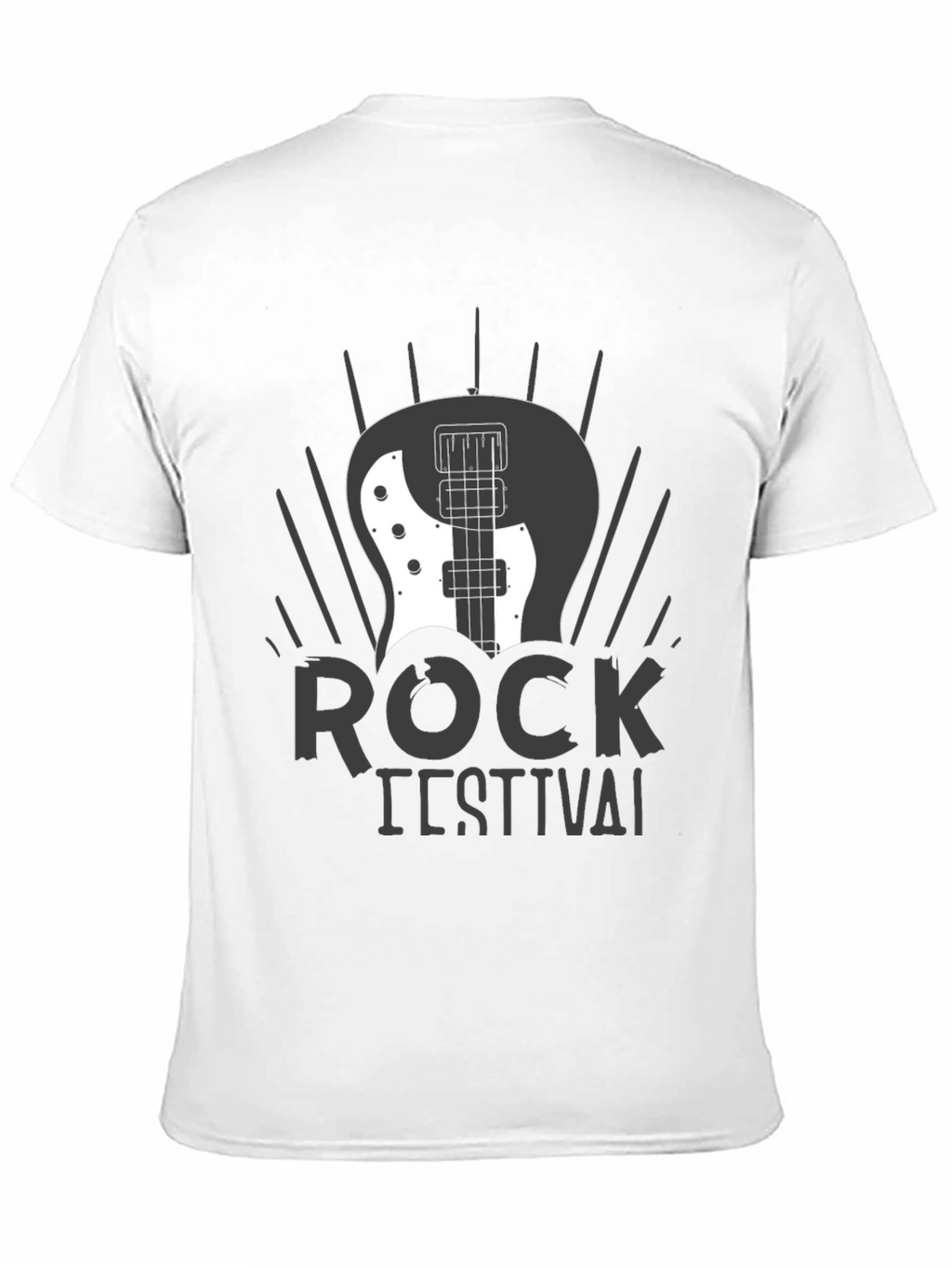 Rock Festival Graphic T-Shirt - Black