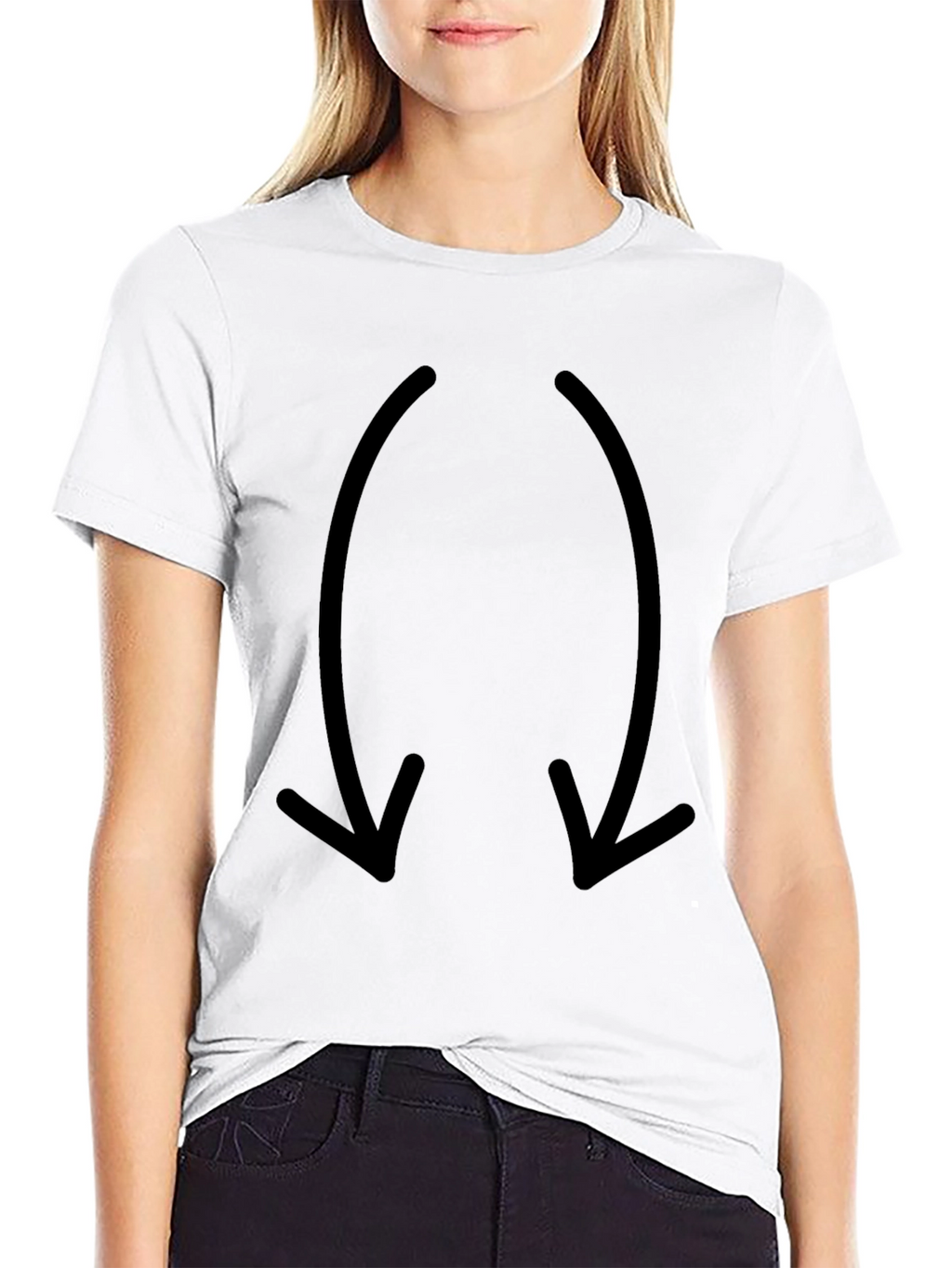 Mens Black Arrow Graphic T-Shirt